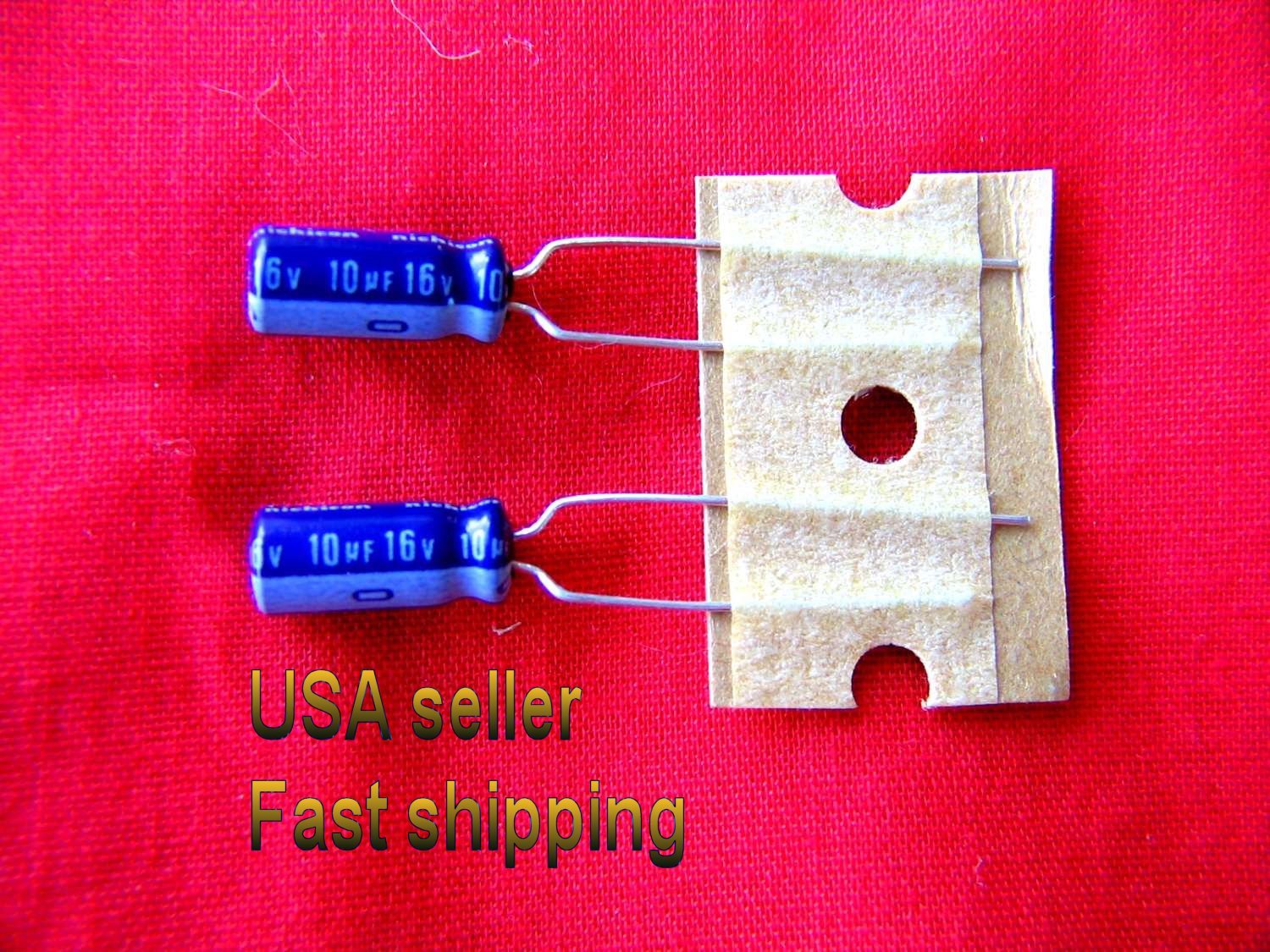 50 pc   -   10uf  16v   electrolytic capacitors