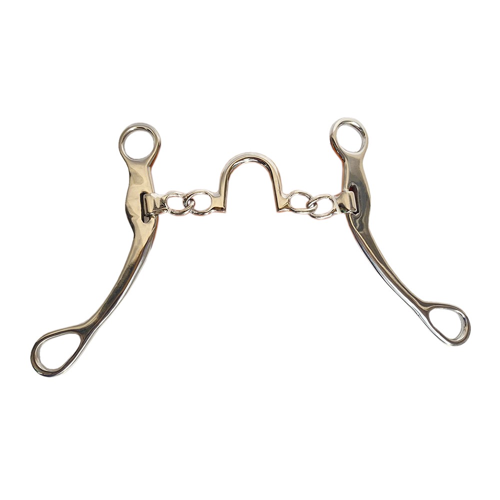 HILASON Chain Correction Bit Stainless Steel Medium 7in Shank Horse Training