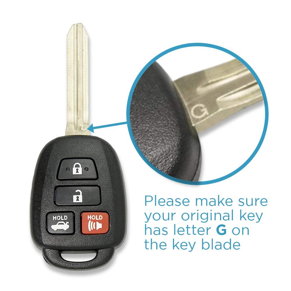Keyless2Go Replacement For Keyless Entry Remote Car Key For Vehicles That Use