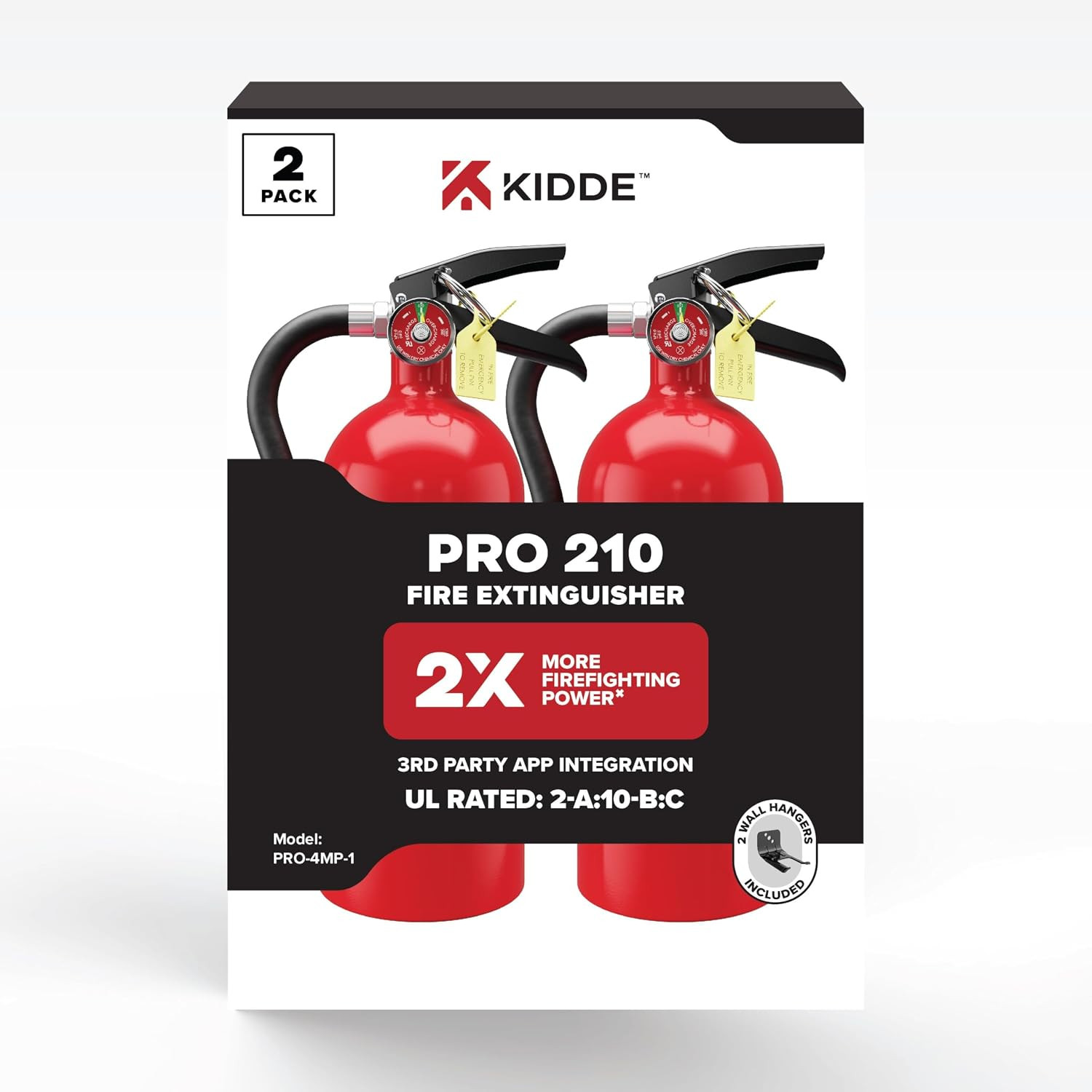 Kidde Pro 210 Commercial Fire Extinguisher, 2-A:10-B:C, PRO-4MP-1, 2 Pack | Rech