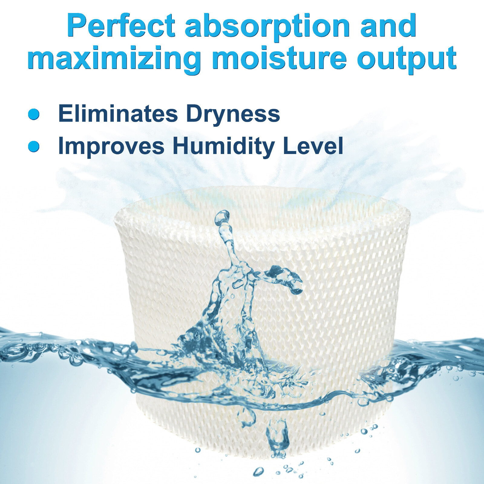 HQRP Wick Filter for ReliOn Humidifier WA-8D Prefilter Replacement