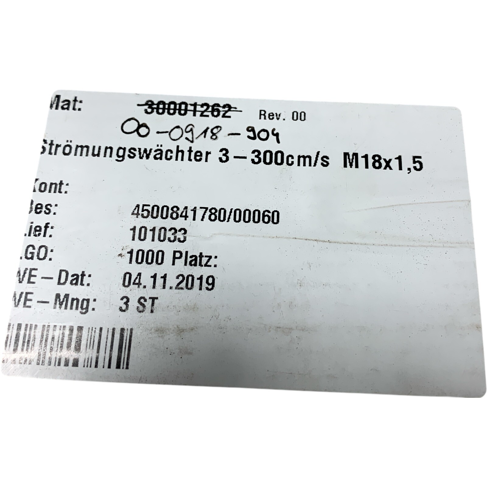Ifm SI5010 Flow Switch Sid10Adbfpkg/Us-100