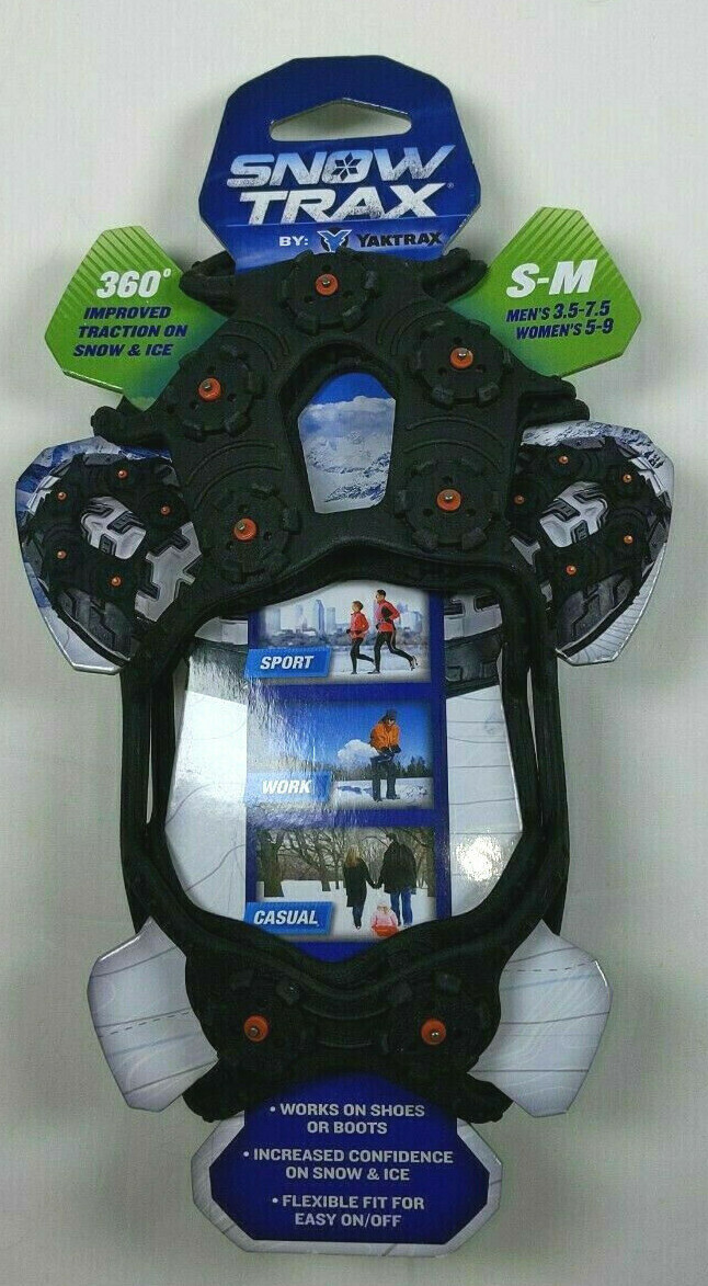 Snow Trax by Yaktrax Traction Cleats for Shoes & Boots Men's & Women's Size S/M