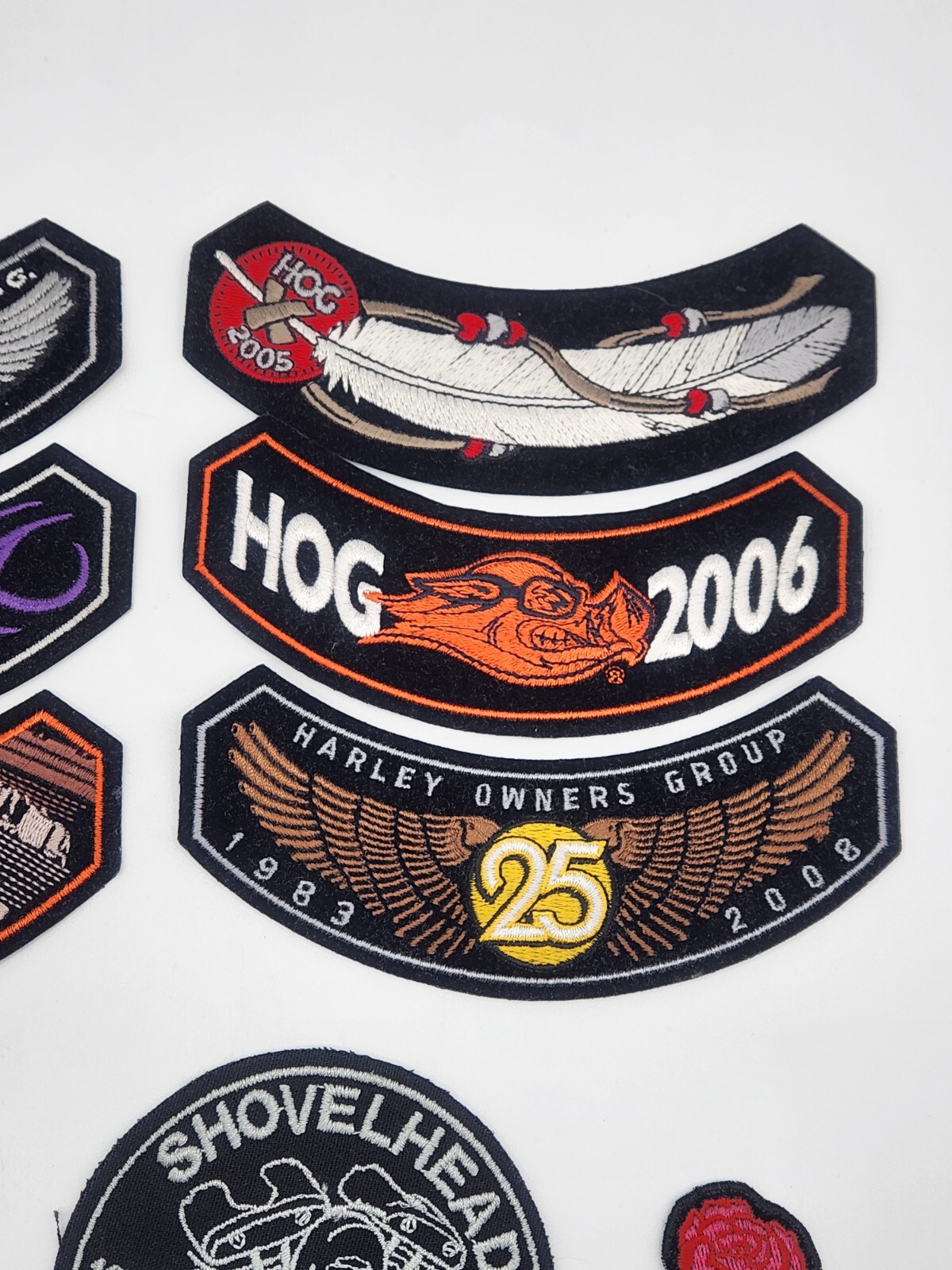 Harley Owners Group HOG Collectible Patches Lot Of 10 - various years (2000s)