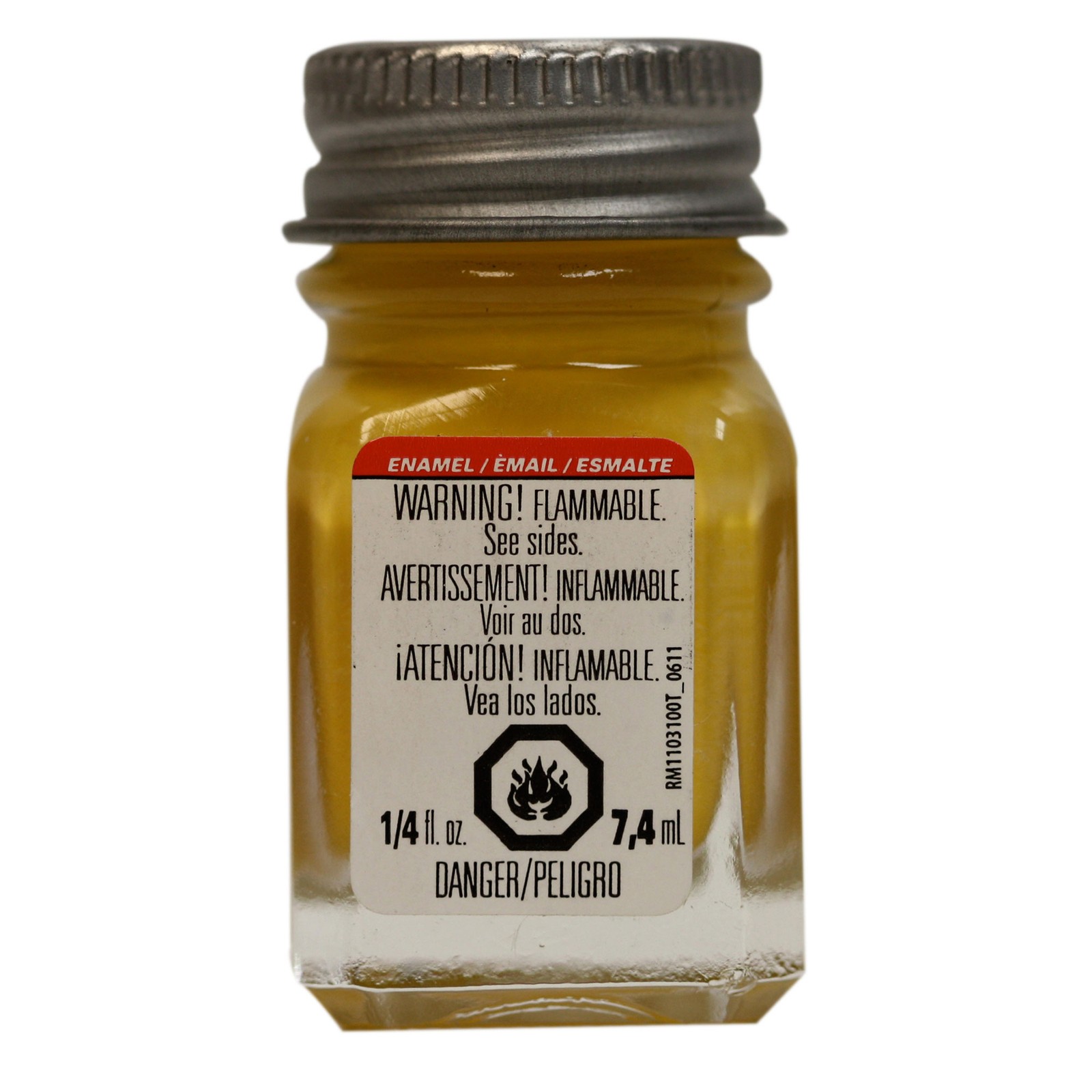 Testor Corp. Enamel 1/4 oz Yellow TES1114TT Plastics Paint Enamels