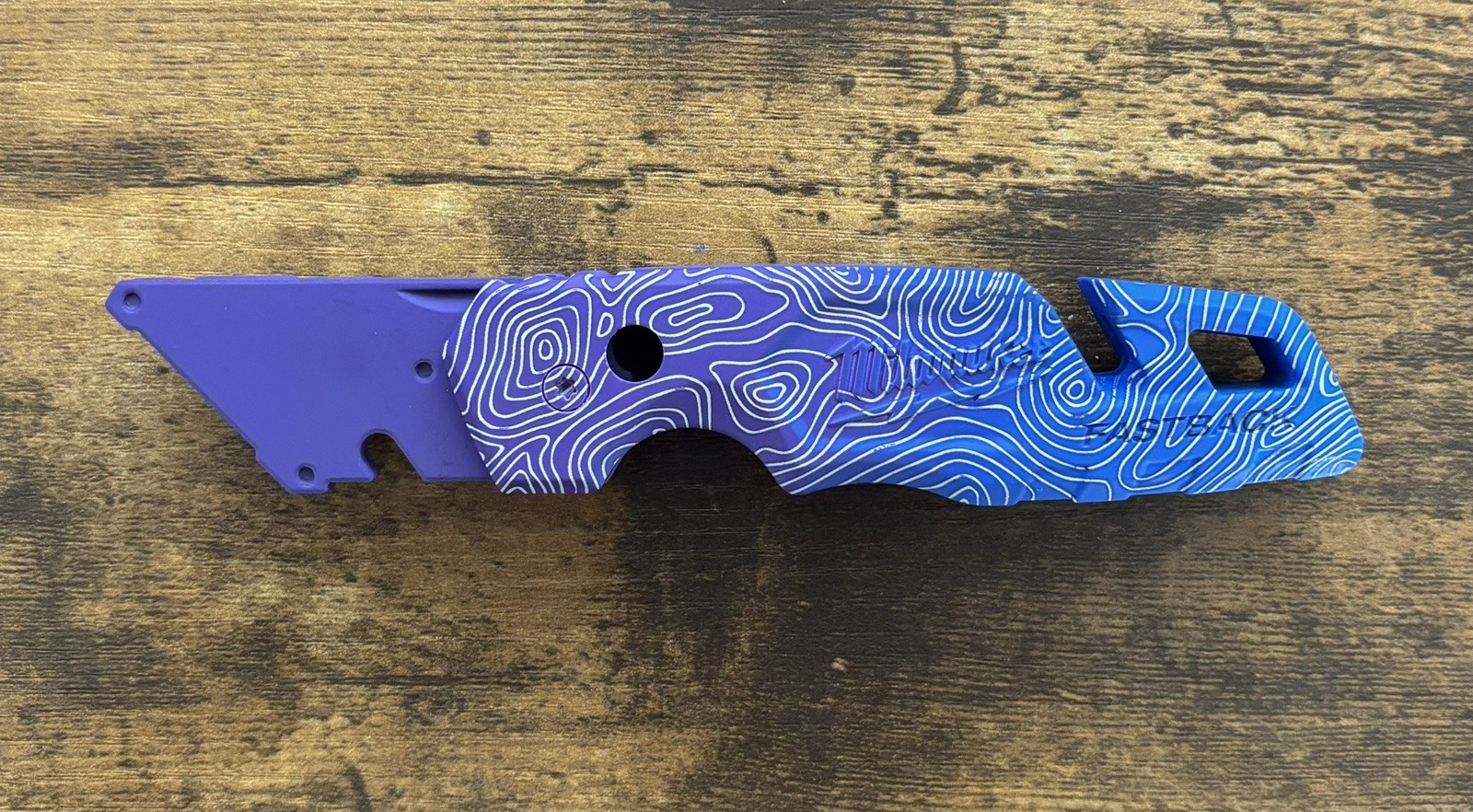 Milwaukee Fastback 48-22-1502 Custom Purple Blue Fastback Topo