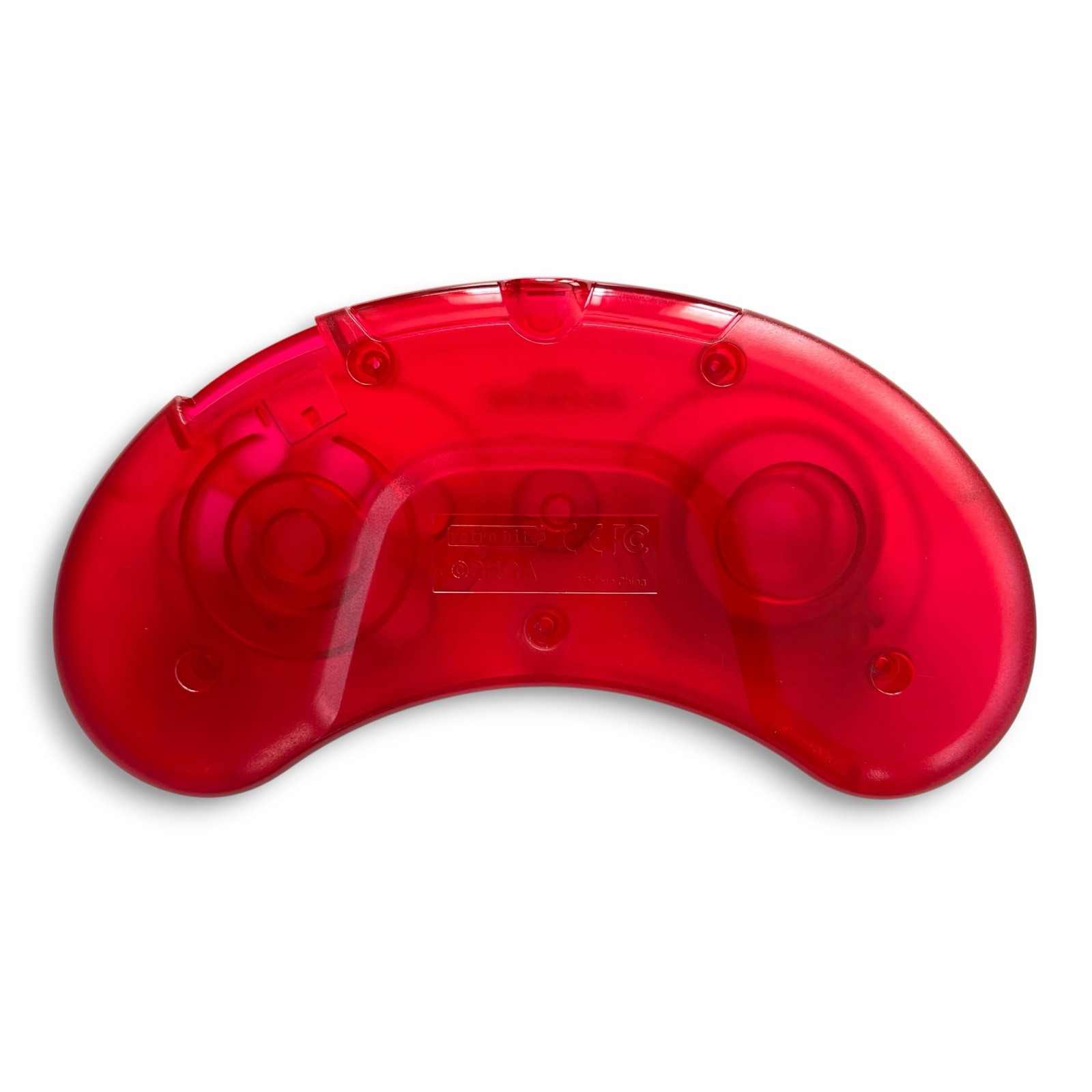 Clear Red Sega Genesis Controller Shell 6 Button Replacement Housing MK-1653