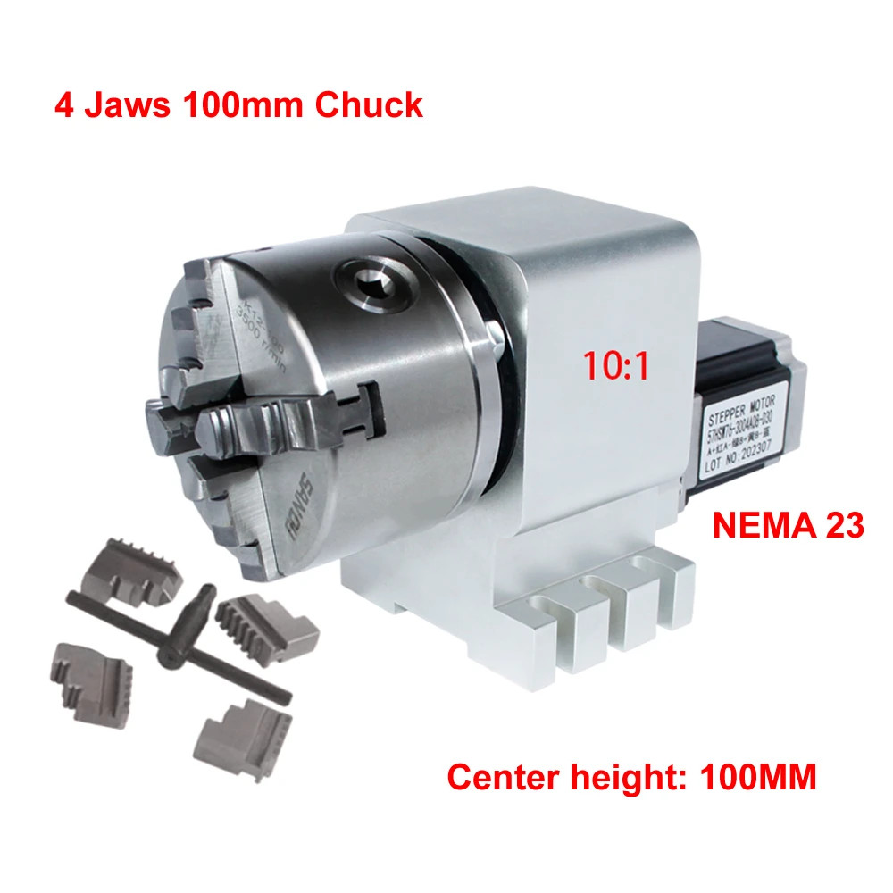 Harmonic Reducer Harmonic Gearbox CNC A 4th Axis Rotary Axis NEMA23Stepper Motor