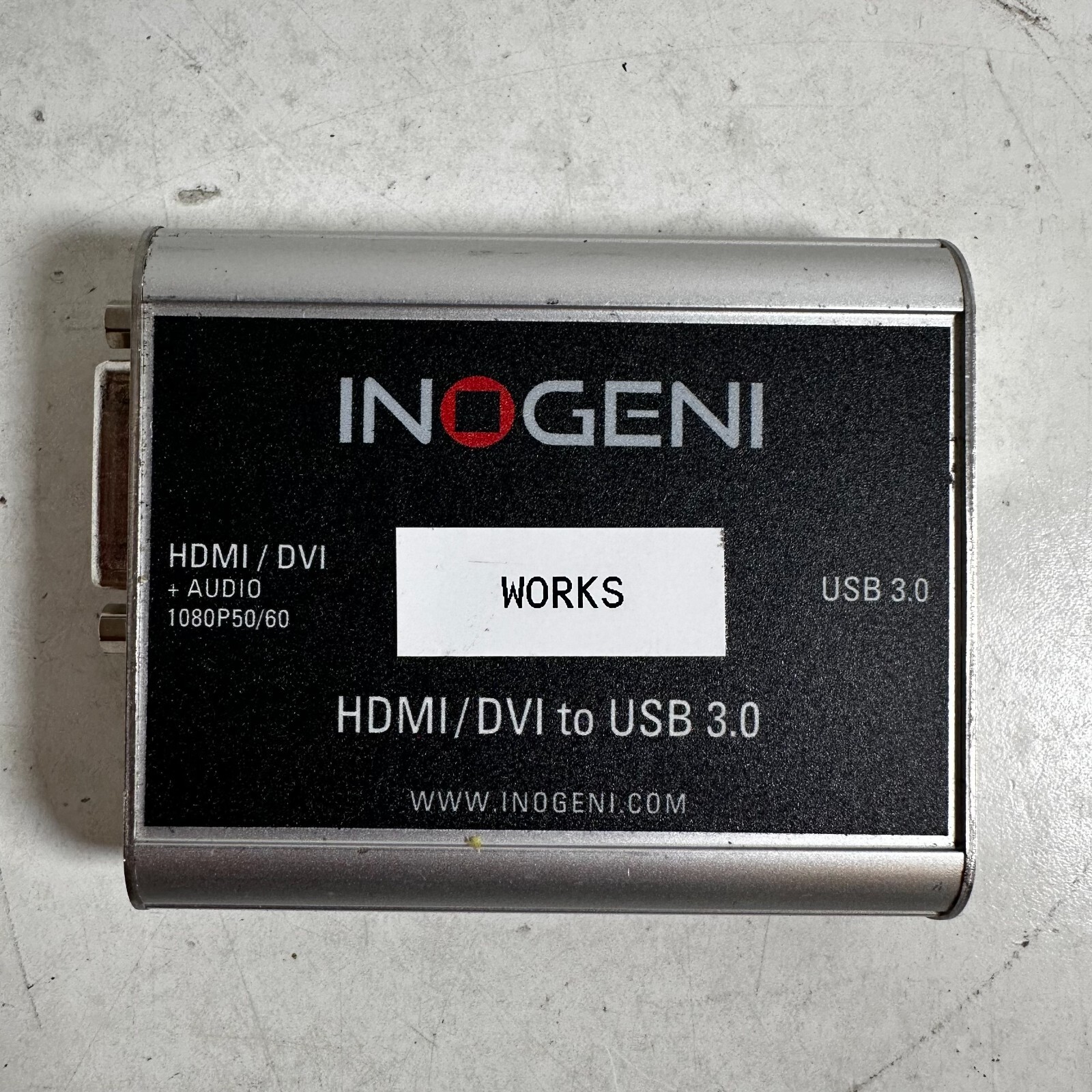 Inogeni Silver Portable HDMI/ DVI to USB 3.0 Video Converter Capture Card