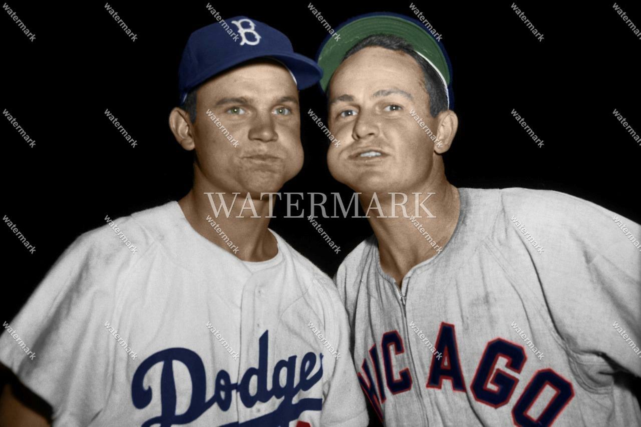 DL913 Don Zimmer - Nellie Fox Dodgers White Sox 8x10 11x14 16x20 Colorized Photo