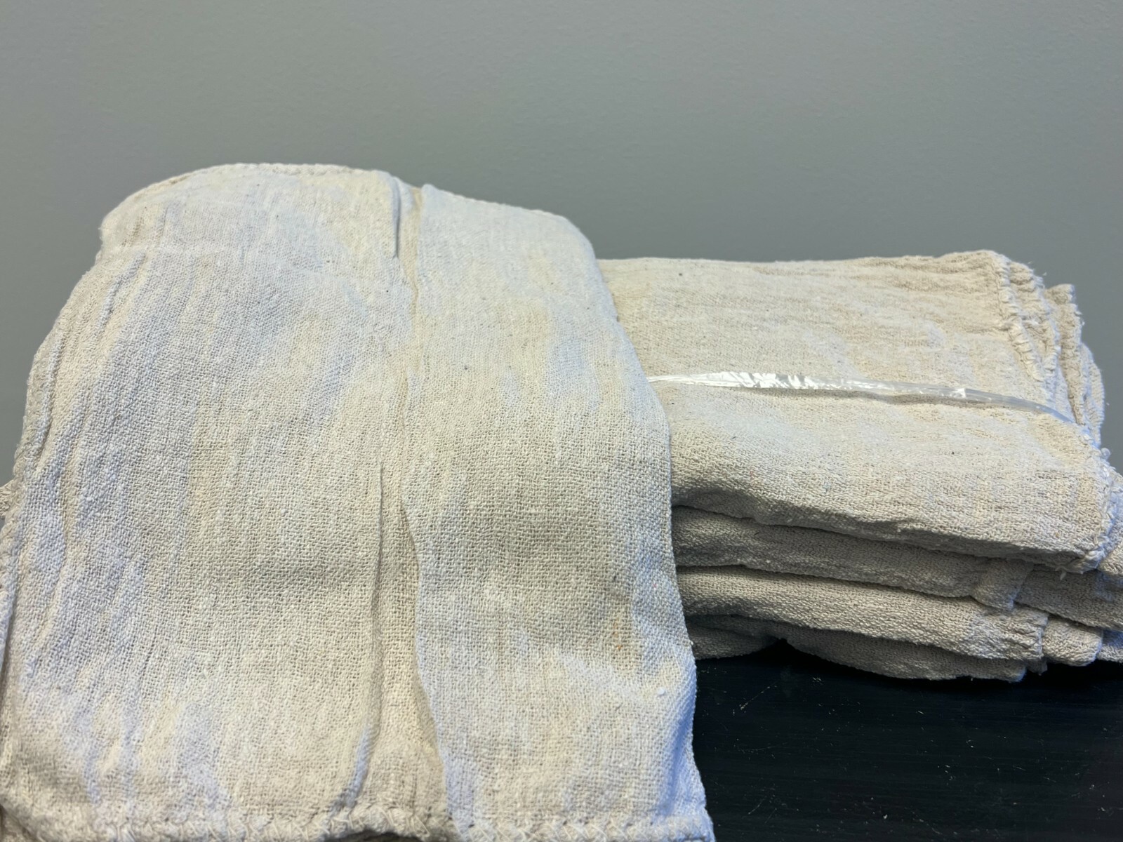 500 PIECES NEW NATURAL INDUSTRIAL SHOP RAGS CLEANING TOWELS 13X14 inches