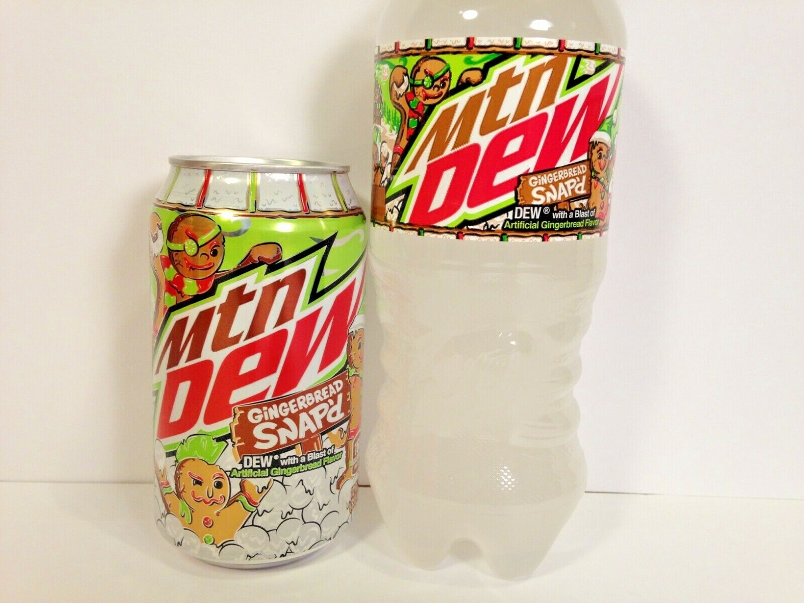 Mountain Dew Gingerbread Snap'd,20oz. and 12oz. (In Hand,Same Day Free Shipping)