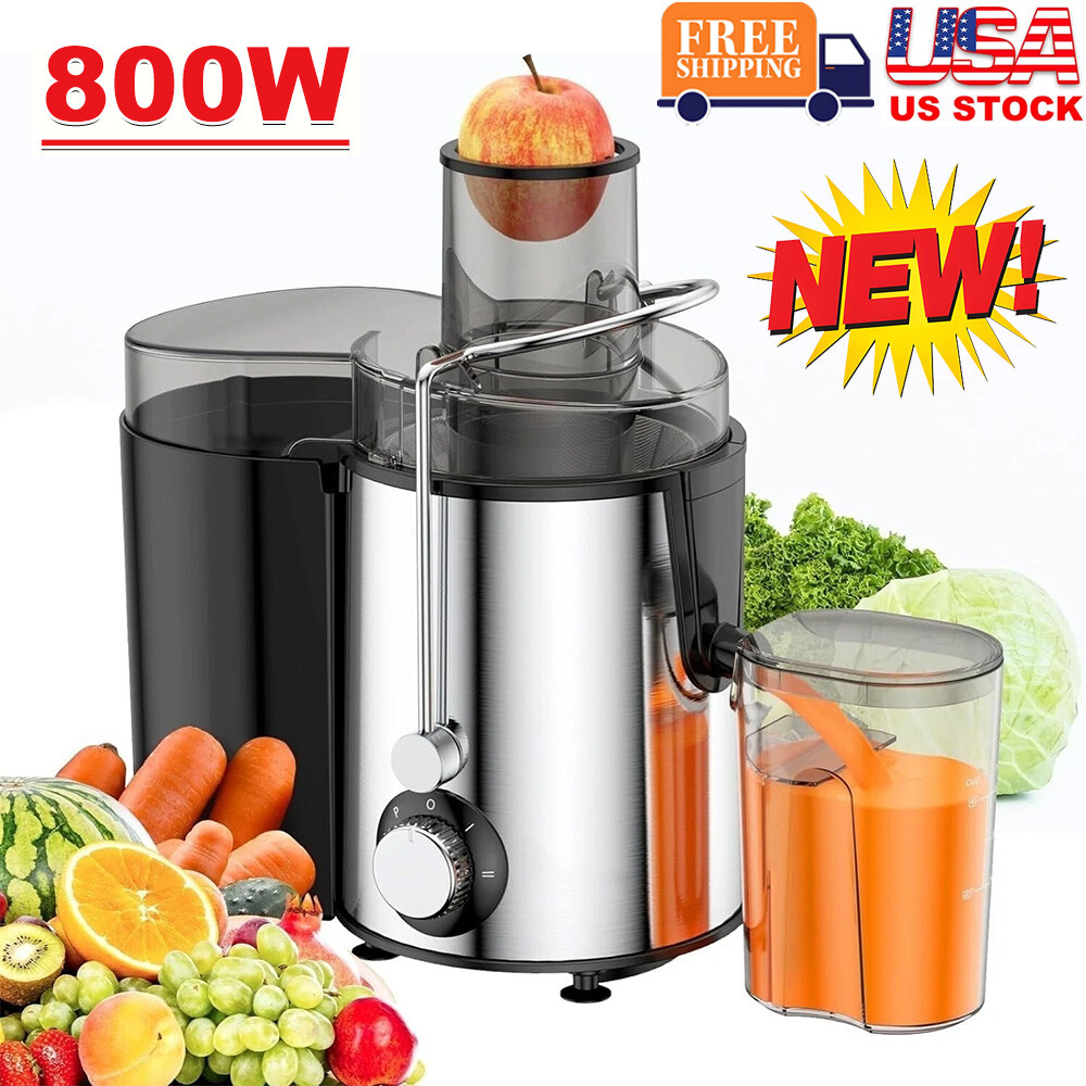 800W Electric Juicer Fruit Vegetable Blender Juice Extractor Citrus Machine New