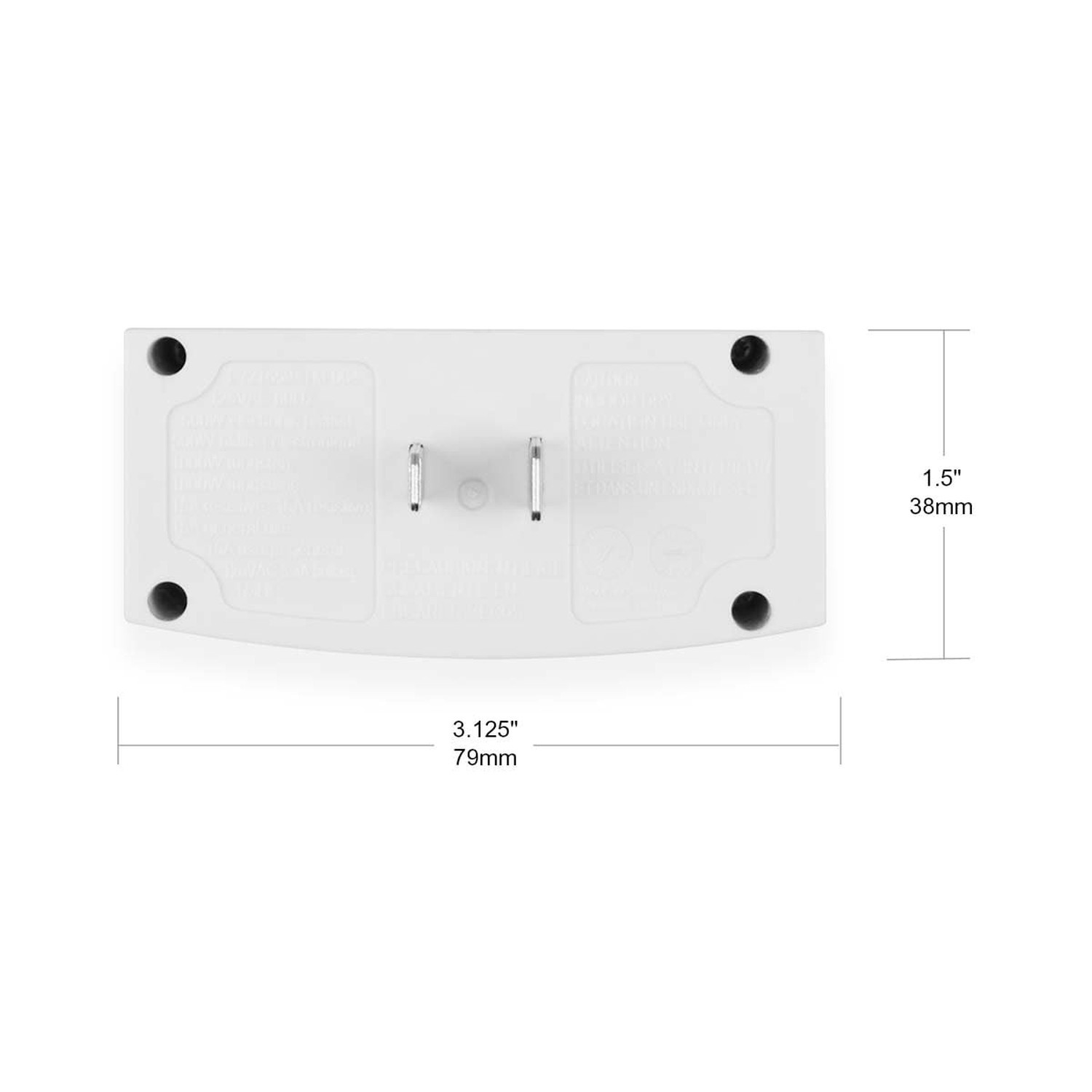 OSKOS 2-Pack Indoor 24-Hour Programmable Indoor Digital Timer with Polarized ...