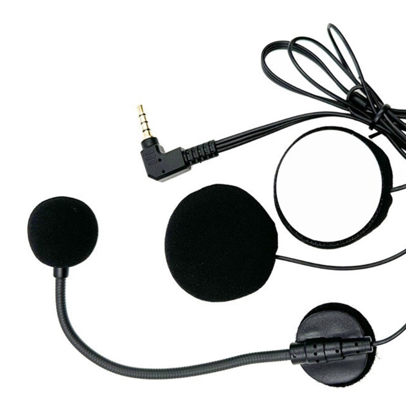 Helmets Speaker Earphone Intercom Mic 3.5mm Straight Head for Motorcycle Helmets