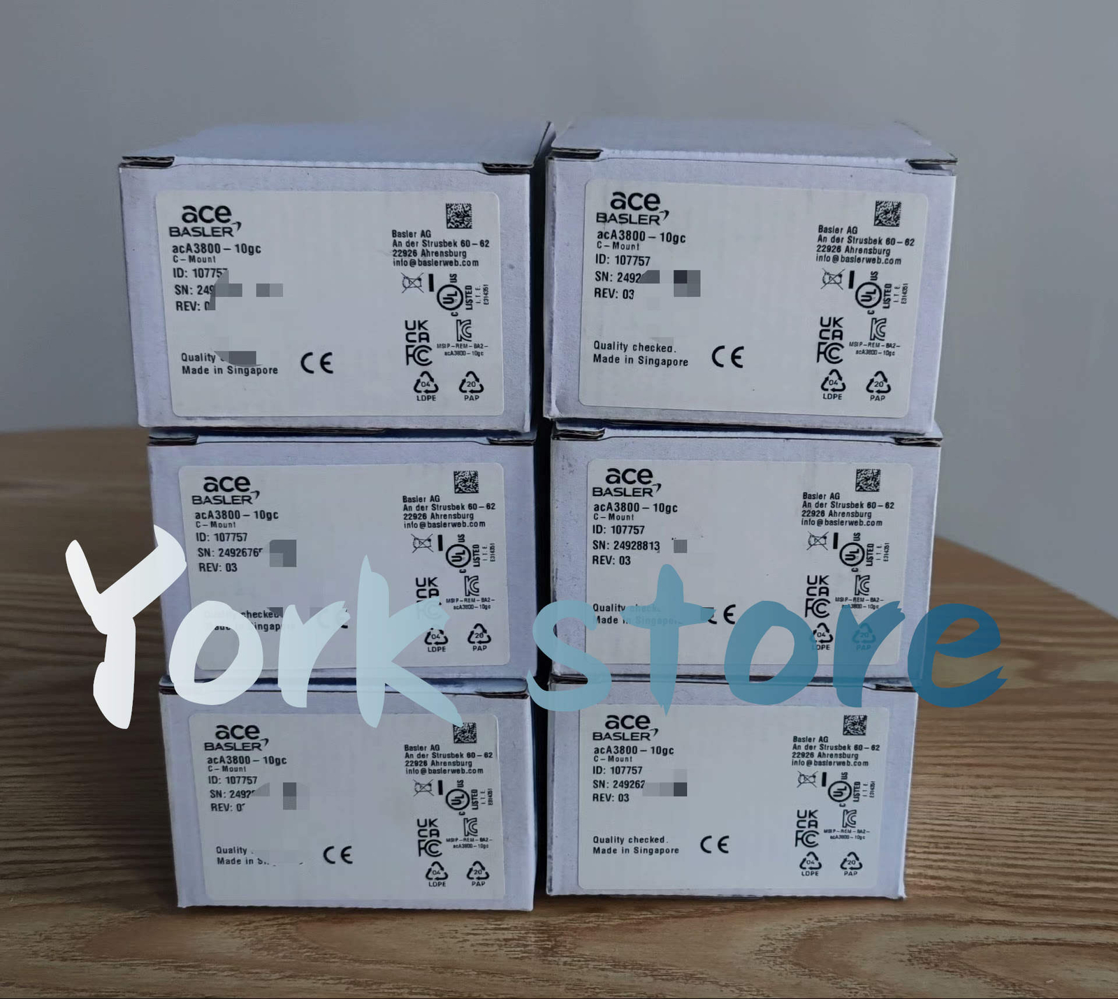 New acA3800-10gc industrial camera acA3800-10gc acA3800-10gc Expedited Shipping