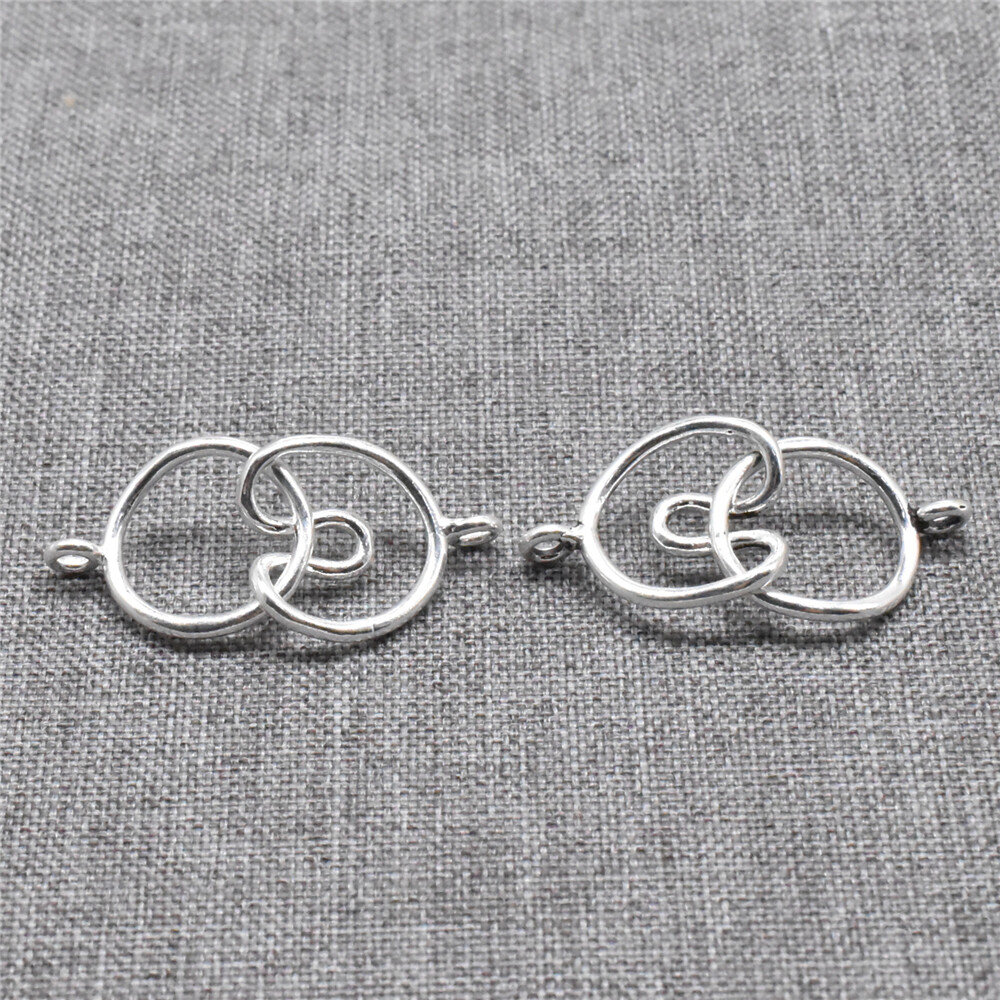 2 Sets 925 Sterling Silver Toggle Style Clasp Connectors for Necklace Bracelet