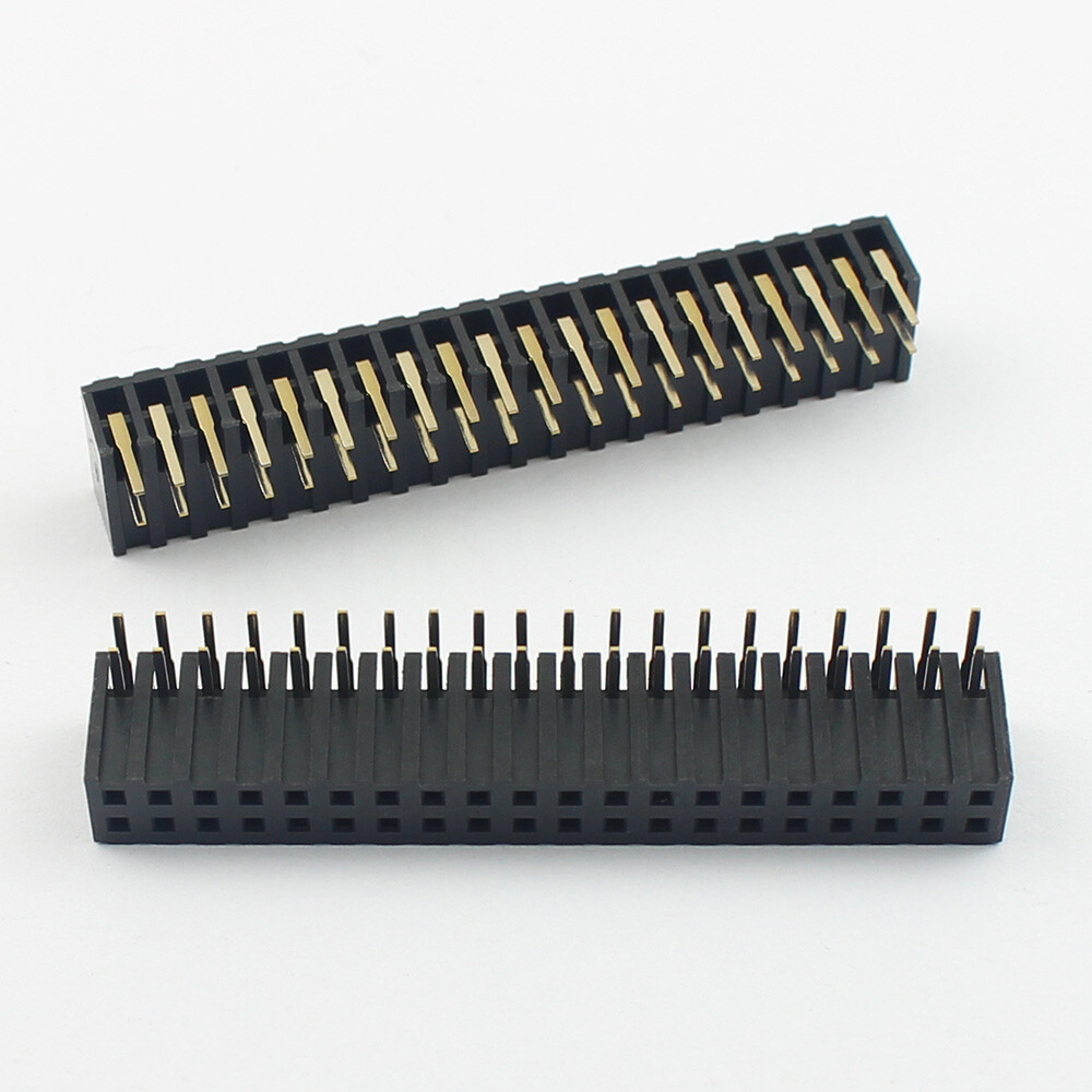 5Pcs 2mm 2.0mm 2x20 Pin 40P Connector Female Header Strip Double Right Angel