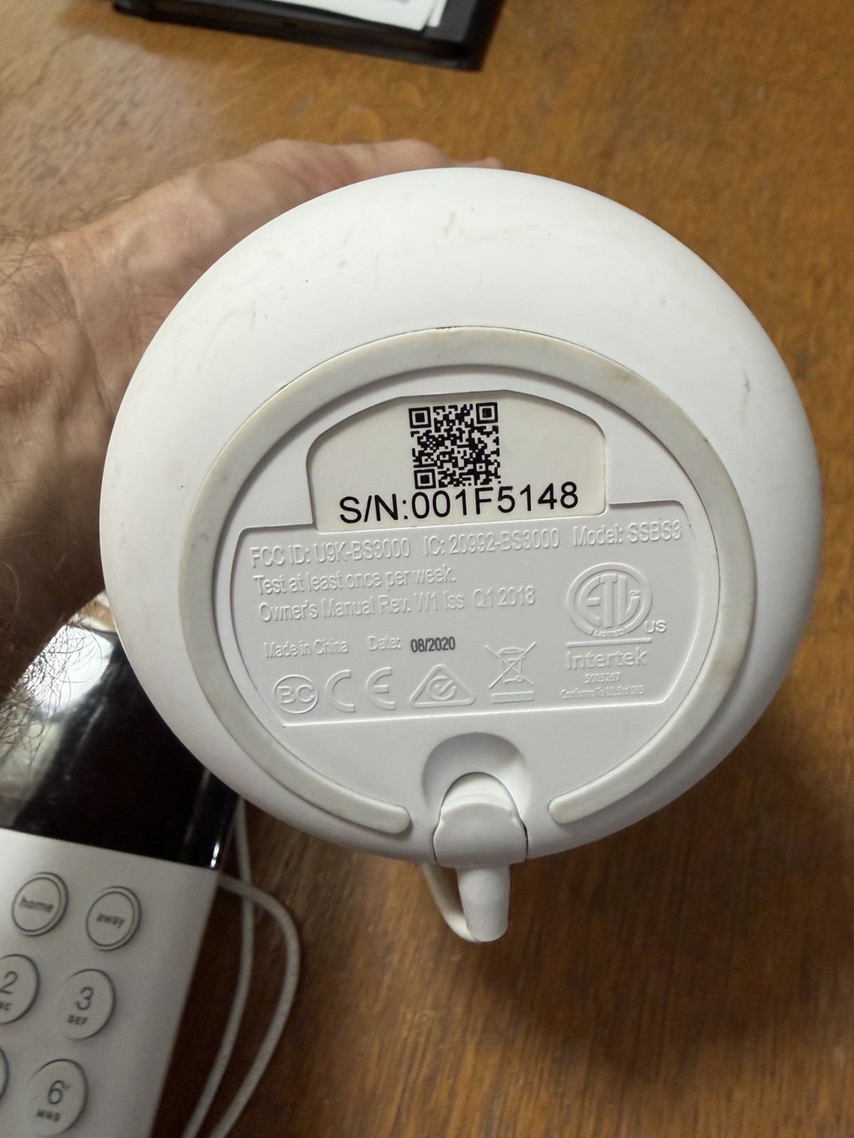 SimpliSafe SSBS3 Wireless Indoor Alarm System w/ Keypad, Motion & Entry Sensor