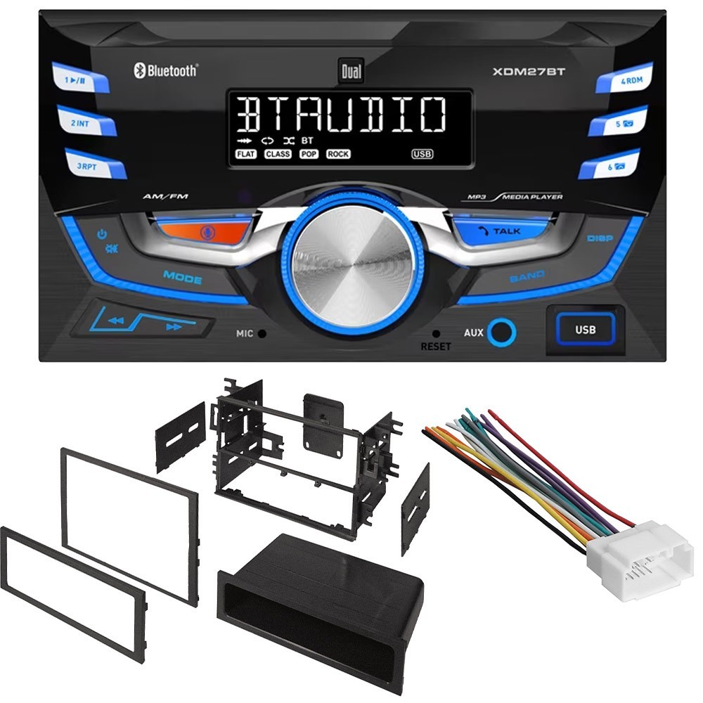 Dual XDM27BT AM/FM Radio MP3 Player Car Stereo for 1998-2002 Honda Accord