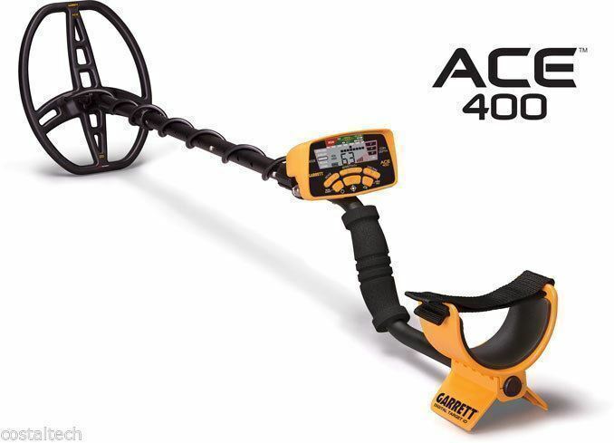 Garrett ACE 400 Metal Detector, Pro Pointer AT Pinpointer, Pouch, Edge Digger