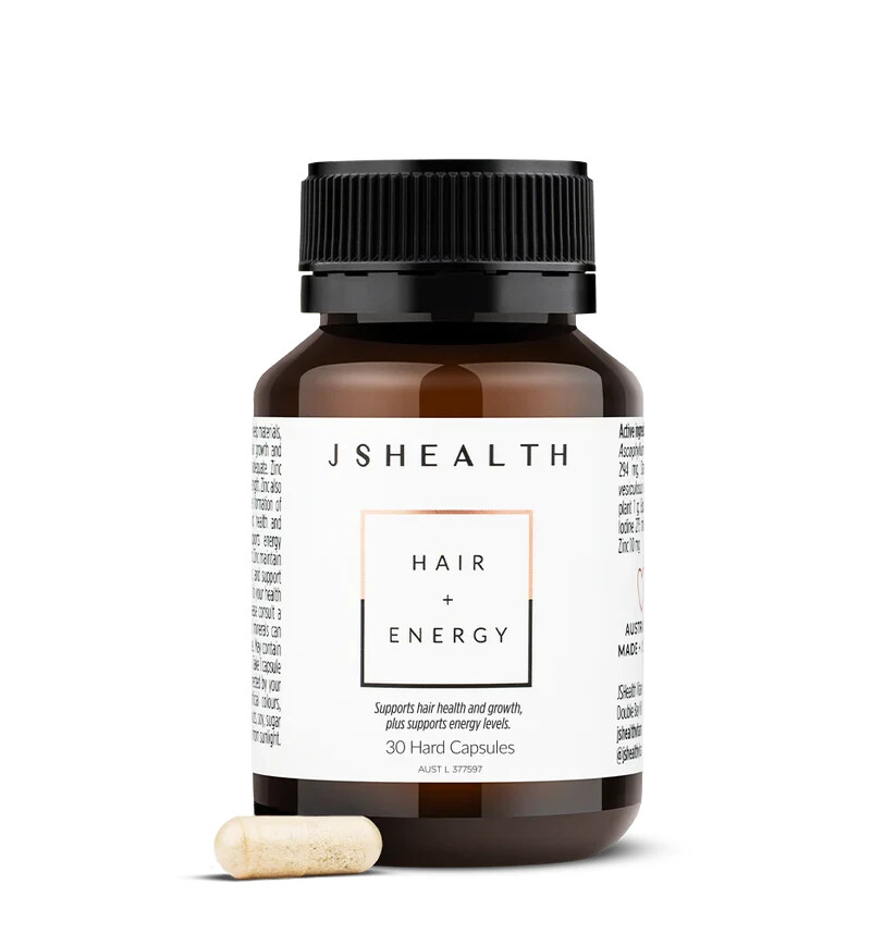 JSHealth Vitamins Hair and Energy Formula Hair Growth Vitamins - 30 capsules