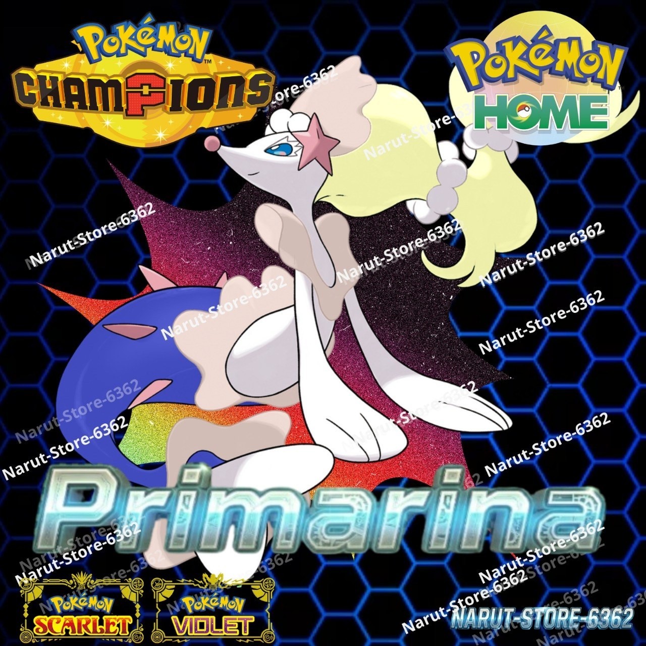 PRIMARINA🔥6IV SHINY POKEMON HOME🔥Pokemon CHAMPIONS