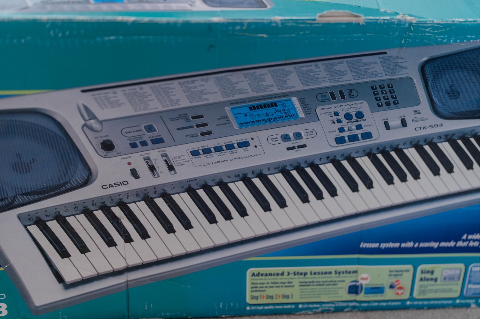 Casio CTK-593 Electronic Keyboard 61-Key Touch Response Brand New Boxed Complete