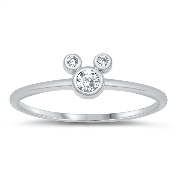 Mickey Mouse sterling silver toe ring
