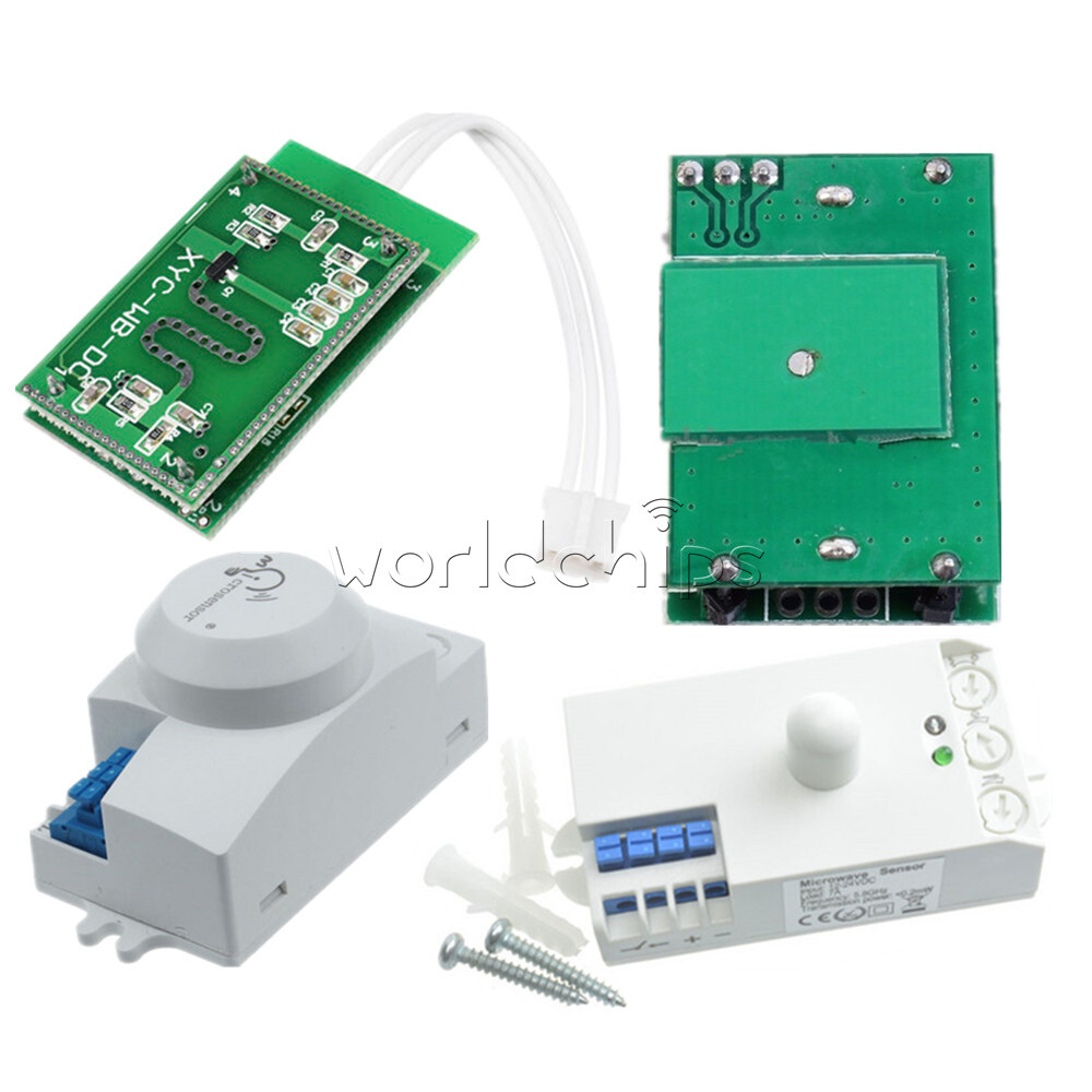 5.8GHZ 220V DC12V-24V AC 220-240V Microwave Radar Sensor Smart Module Switch