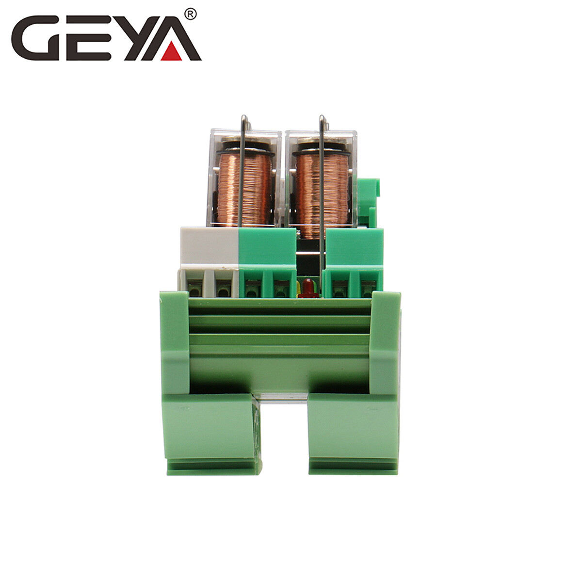 GEYA 2 Channel Omron Relay Module 2NO2NC DPDT PLC Relay Interface AC/DC 12/24V