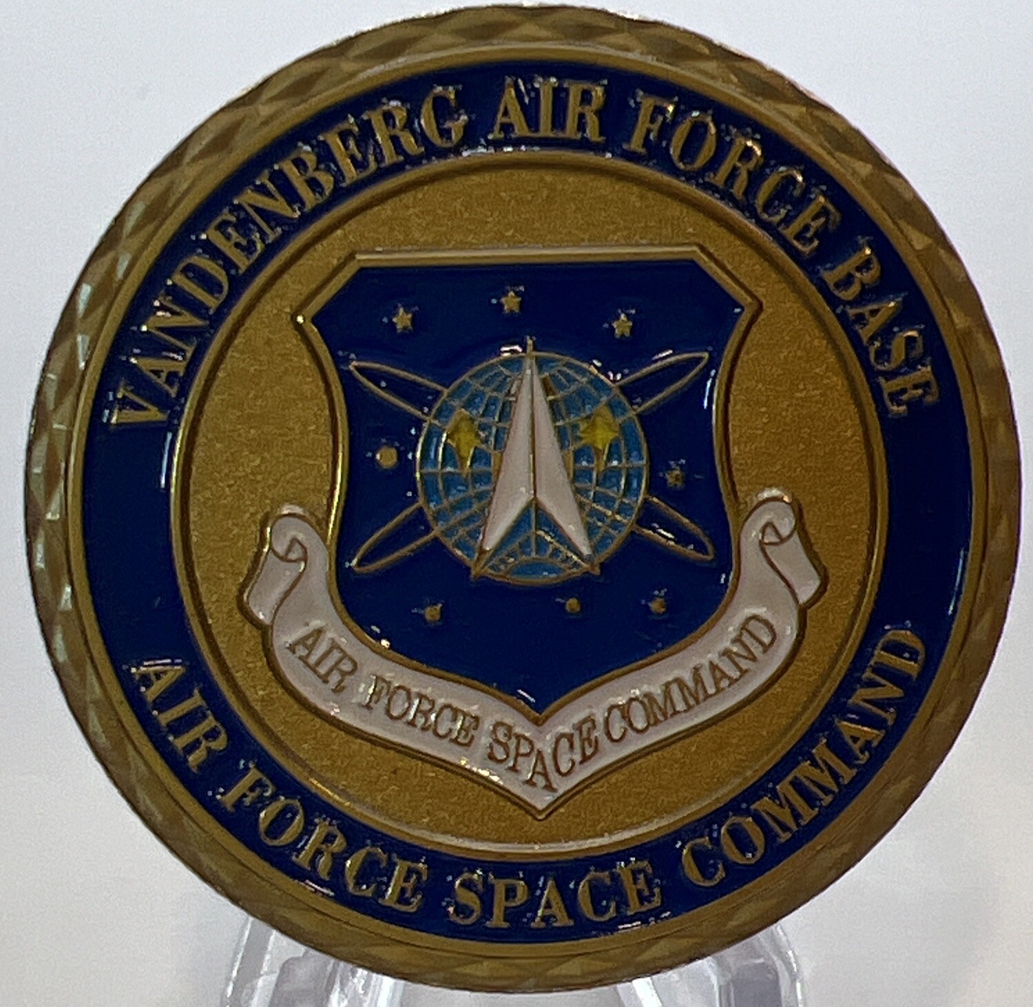 * US AIR FORCE SPACE COMMAND VANDENBERG AIR FORCE BASE CHALLENGE COIN US SELLER