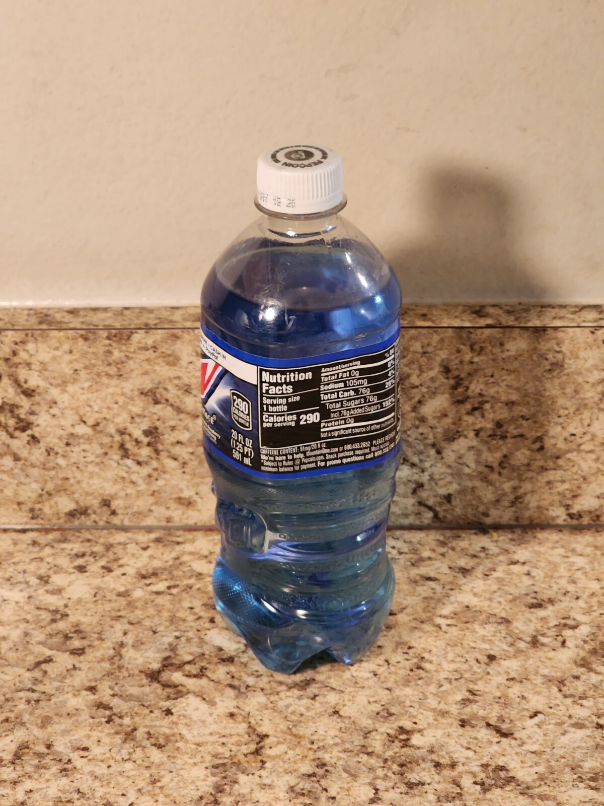 Mountain Dew Voltage 20oz Pepcoin Bottle OLD DESIGN