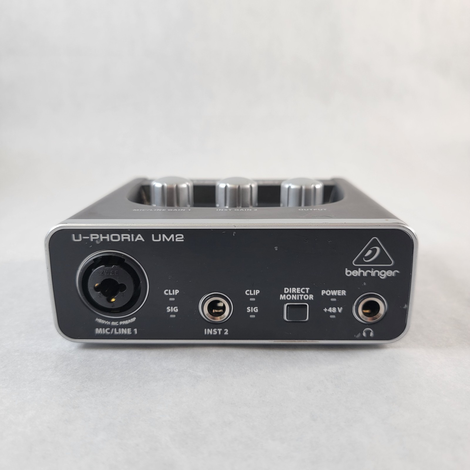 Behringer U-PHORIA UM2 Audiophile 2x2 USB Audio Interface ONLY untested