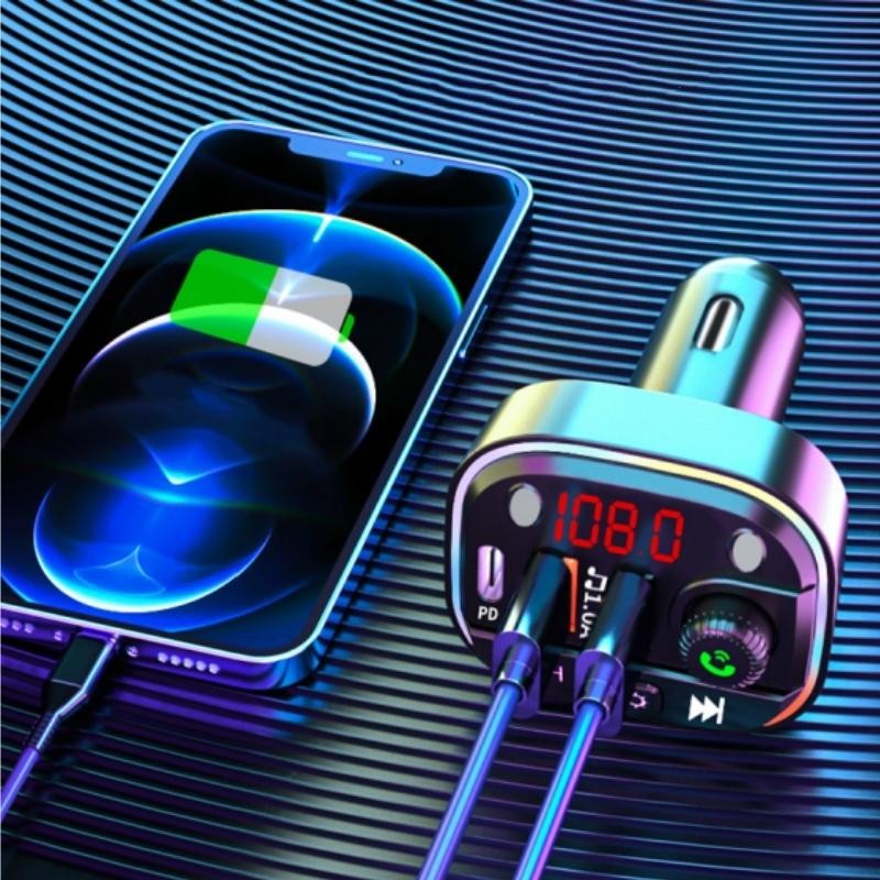 Car Bluetooth Transmitter Wireless Player Handsfree Audio Receiver Modulator
