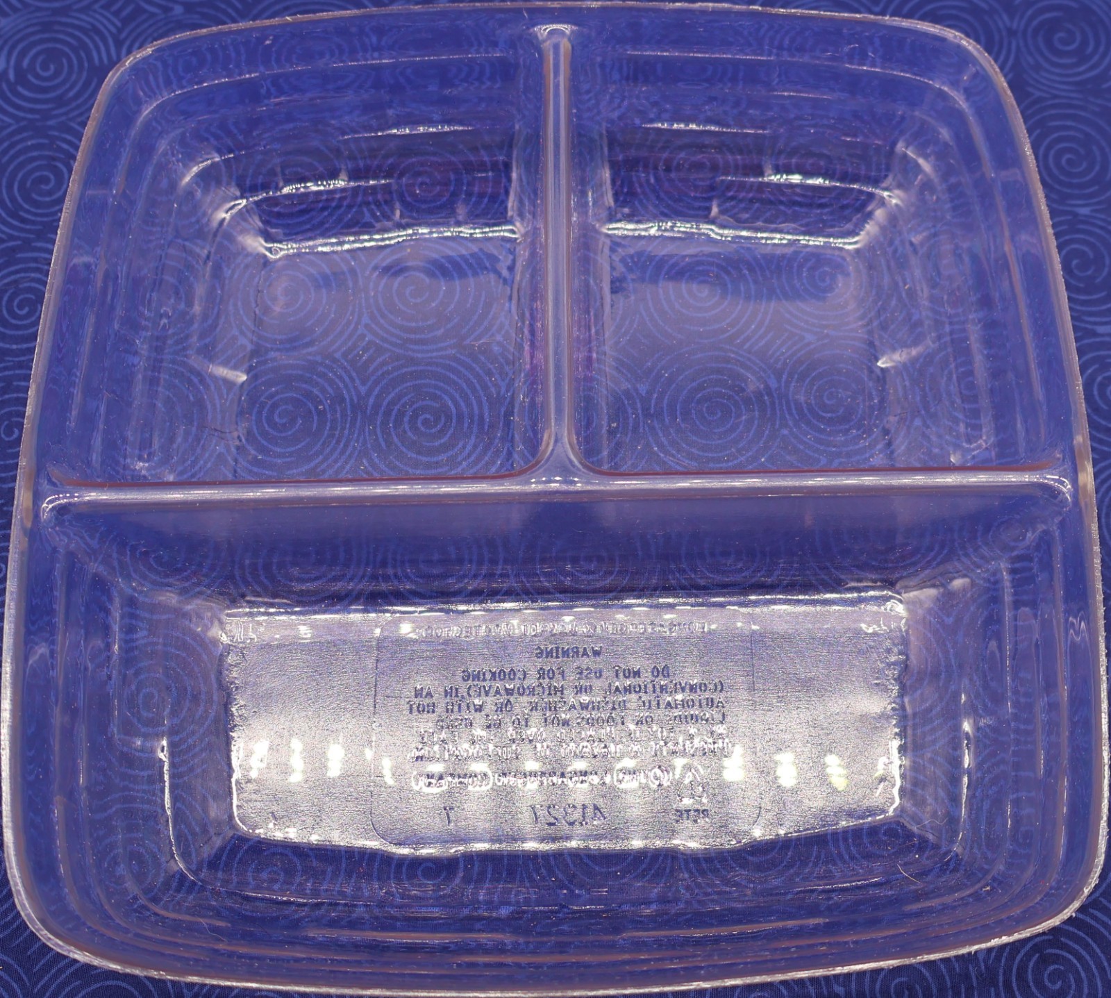 Longaberger Divided Basket Protector #41327 – Clear Plastic Insert – Genuine