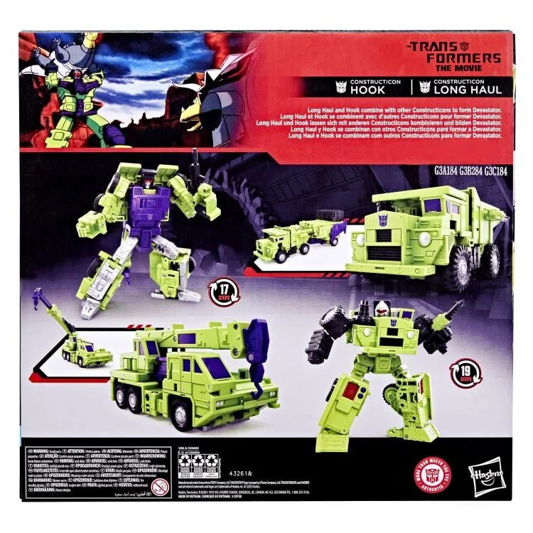 Studio Series Commander Constructicons Long Haul & Hook Action Figure 2-Pack
