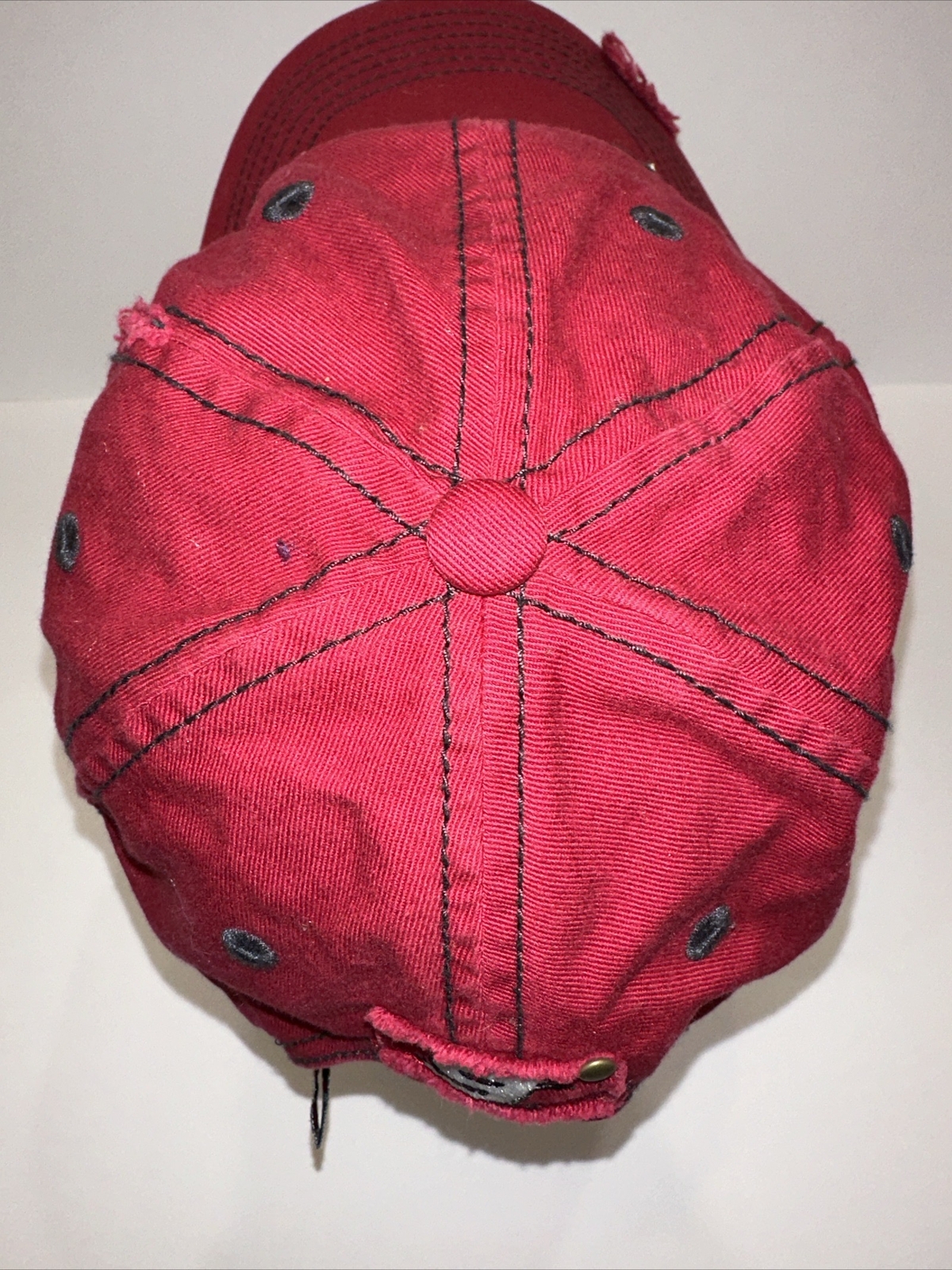 Gillette Evernham Budweiser Kasey Kahn 9 Red Hat Cap Authentic NASCAR Distressed