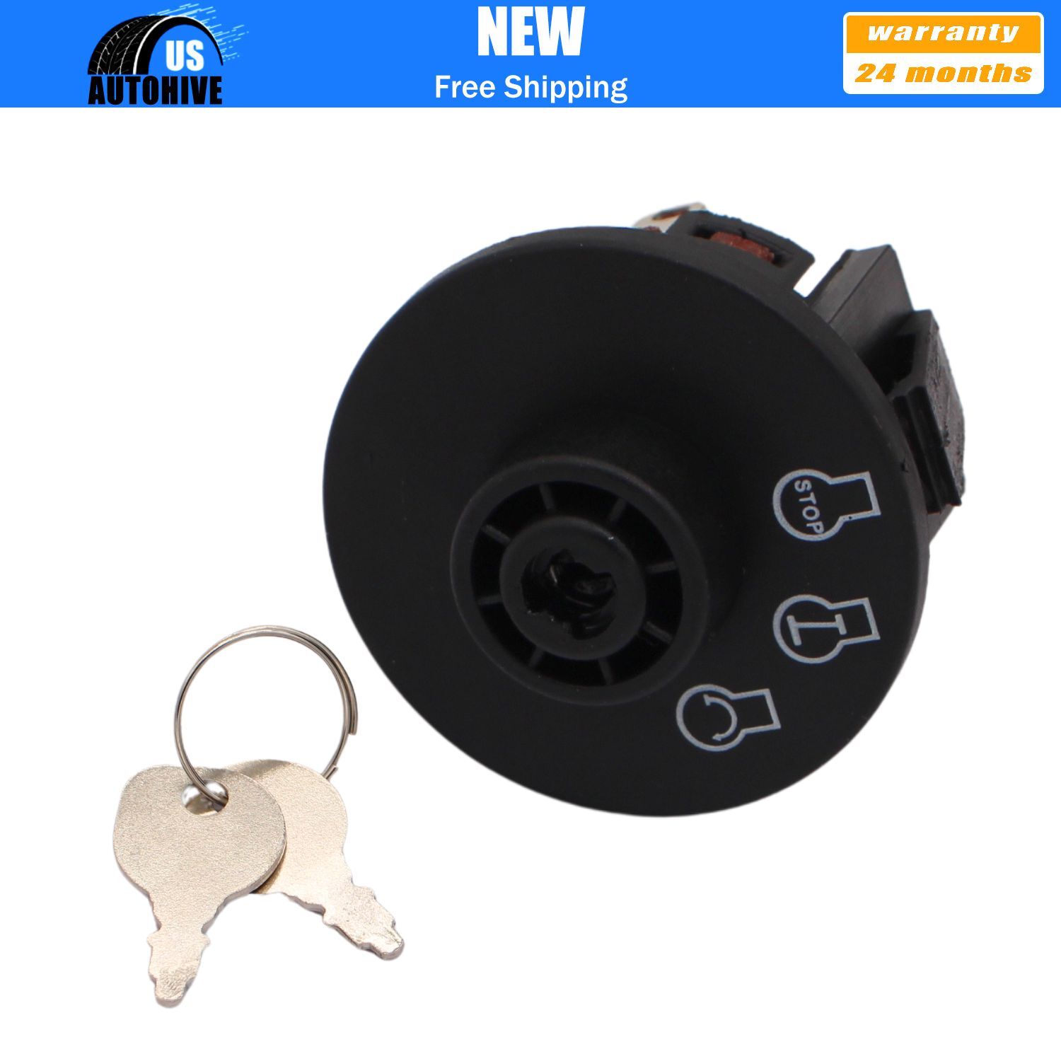 New Ignition Switch w/2 Keys for Kohler Engines CH18 CH20 CH23 CH620 2509930-S