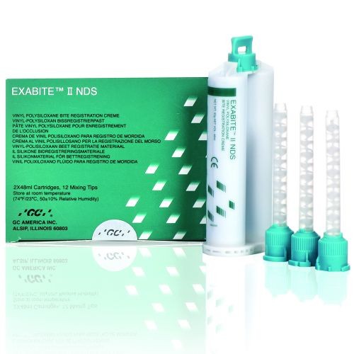 GC 132412 Exabite II NDS VPS Bite Regsitration Creme Fast Set Cartridges 2/Pk