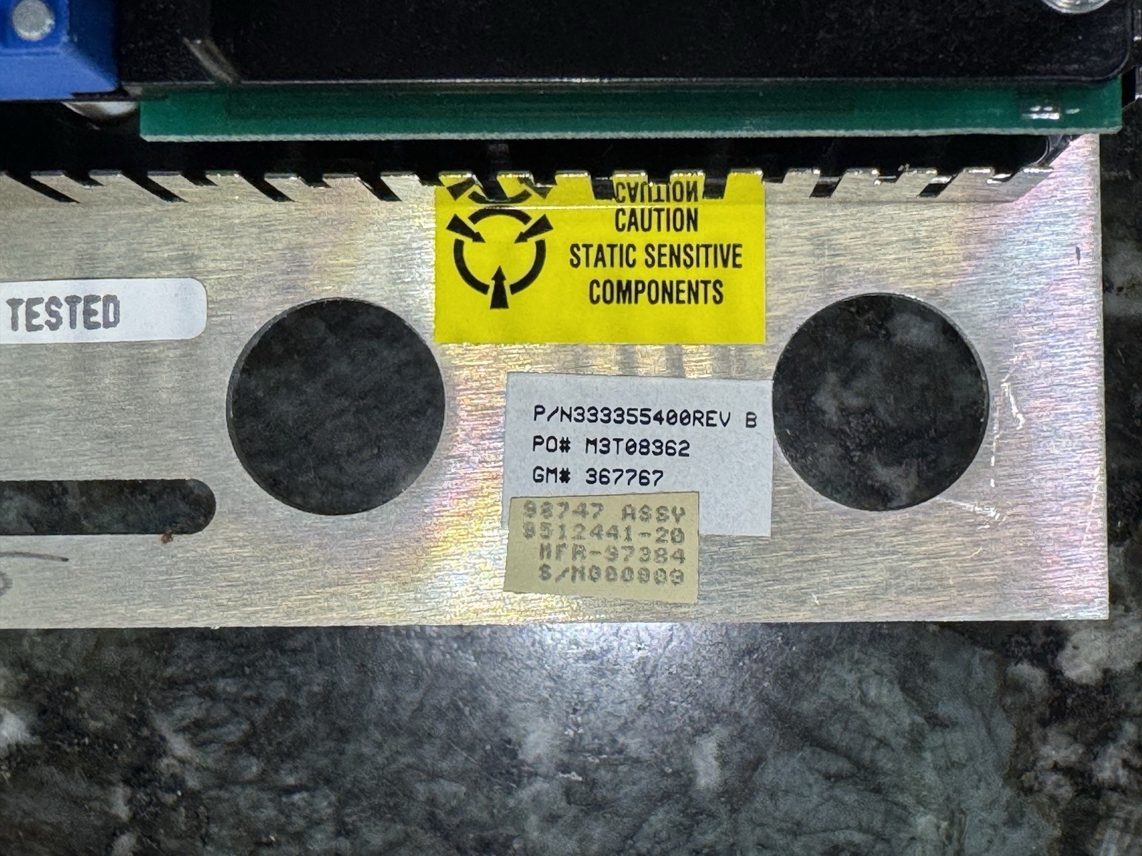 Tektronix 2465B Oscilloscope Front Control Panel.