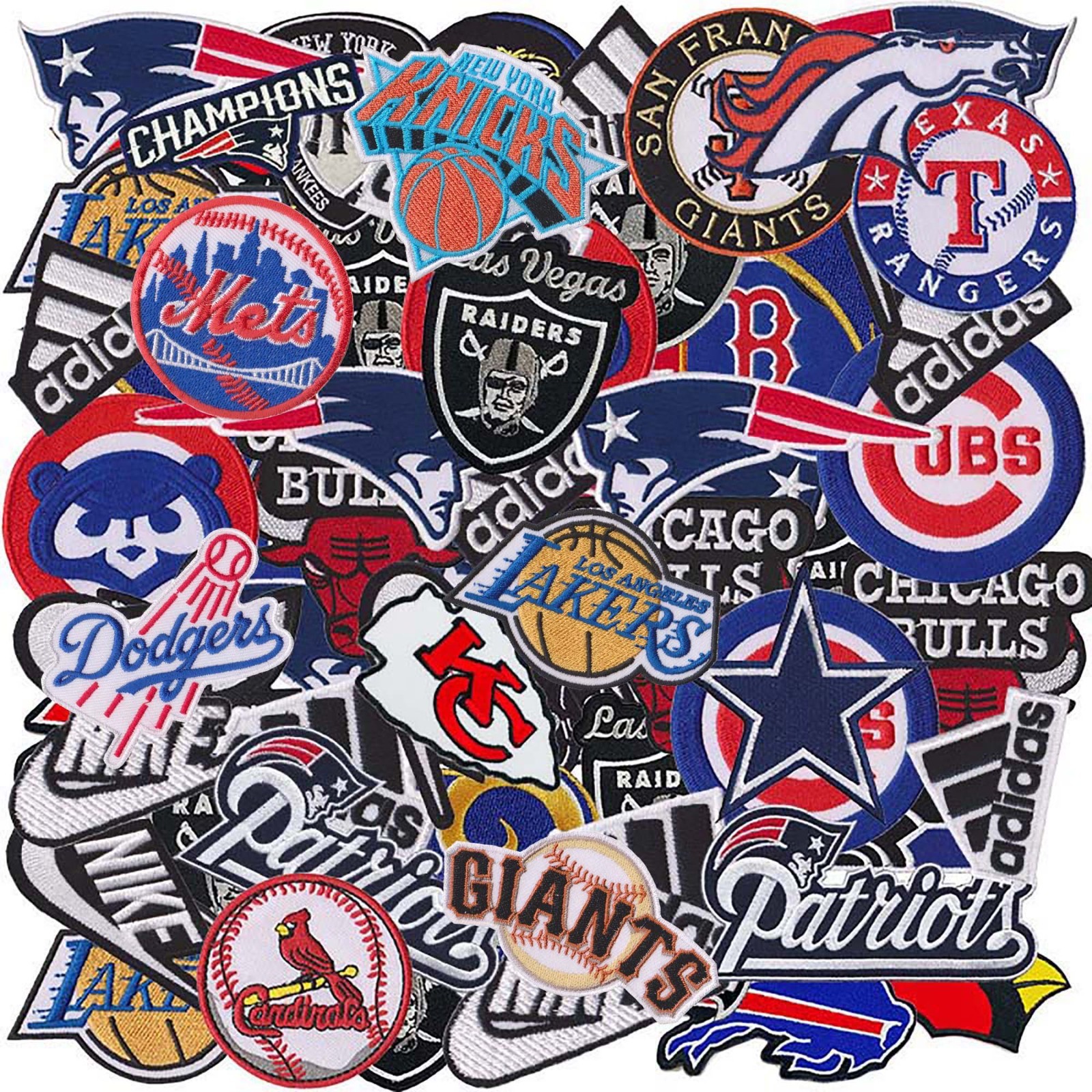 Wholesale Lot Sport Football Baseball Basketball Sew Iron on Embroidered Patch