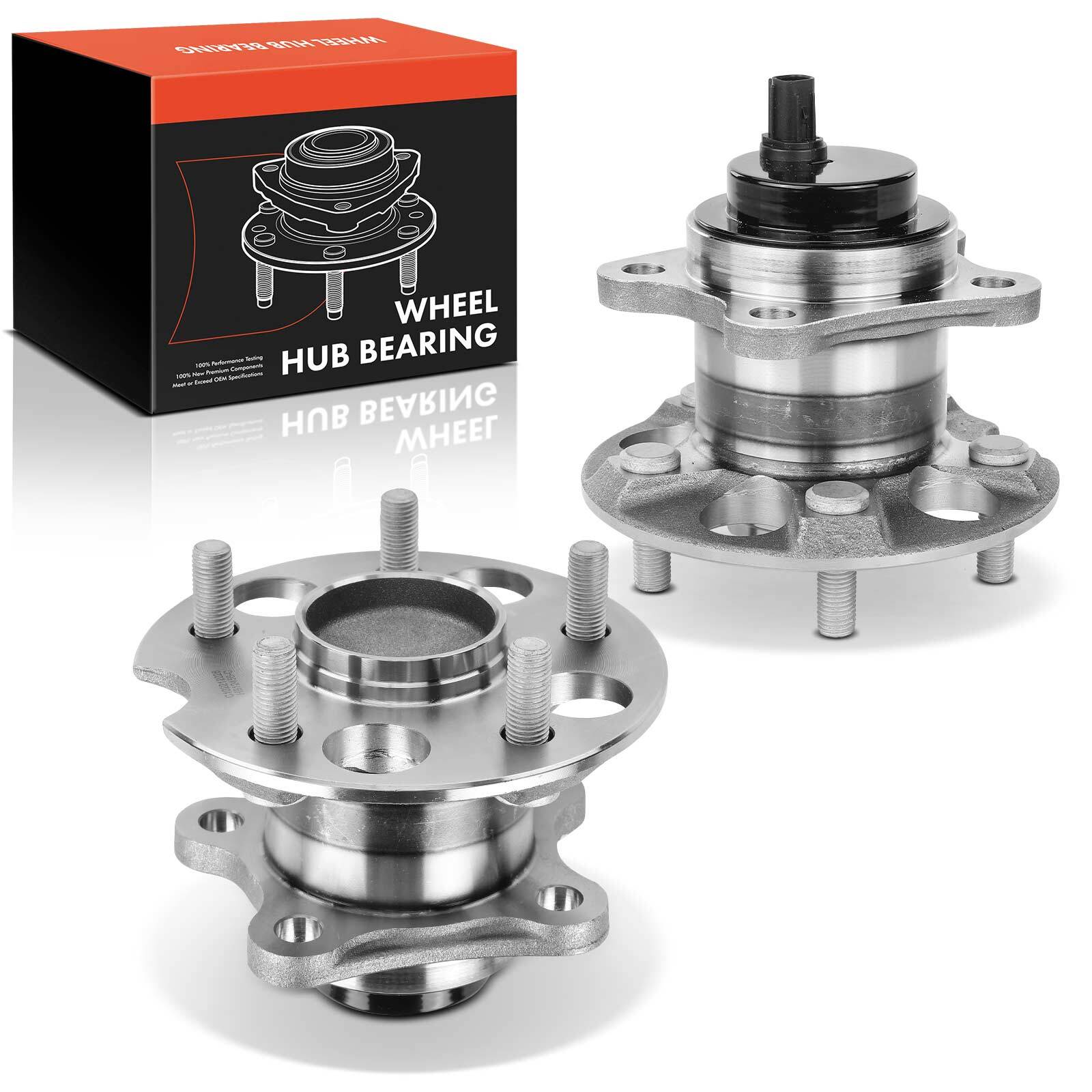 2x Rear Wheel Bearing Hub Assembly w/ABS Sensor for Toyota Sienna 2011-2018 2020