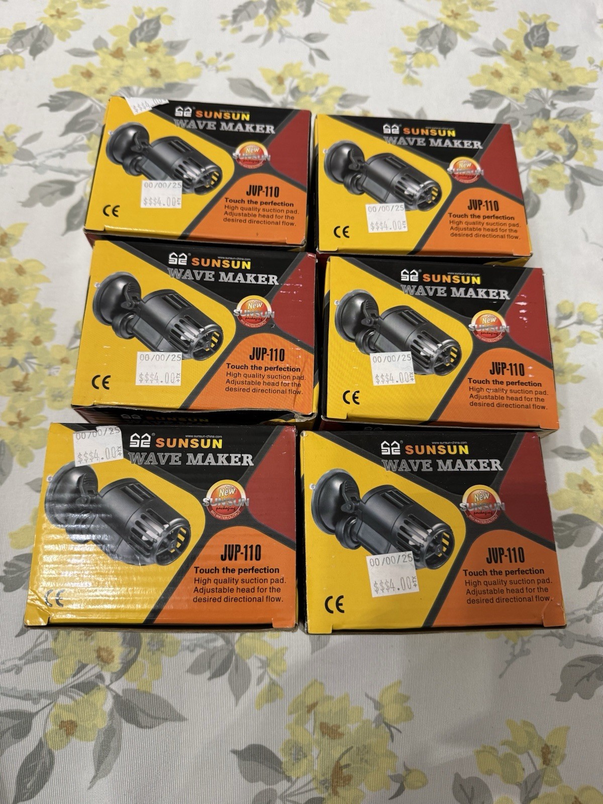 NEW LOT 6x SUNSUN WAVE MAKER Aquarium PUMP JVP 110 2000 Liter Per Hour 110v