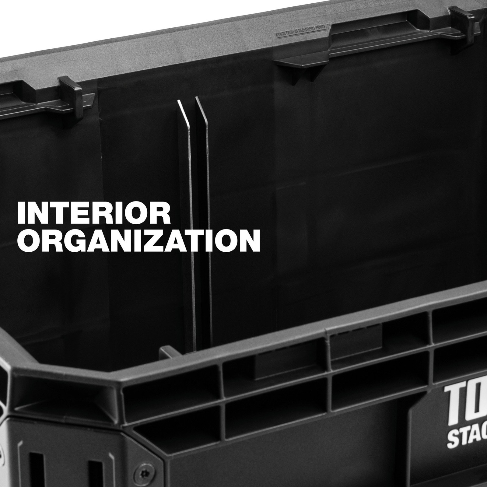 ToughBuilt StackTech Tool Crate with Auto-Locking Interface & Large Capacity