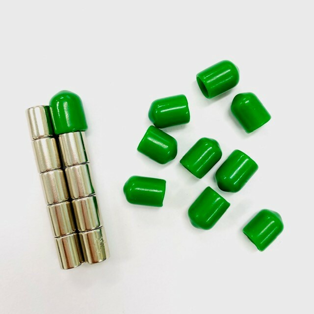 10X Neo Push Pin Magnets with Reusable GREEN Caps | Fridge Whiteboard Hold Memo