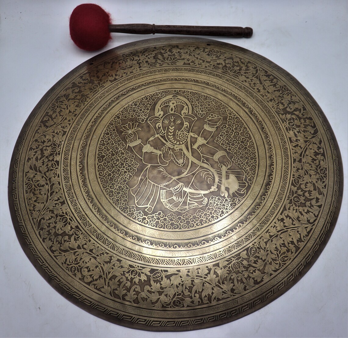🌟 Ganesha Craft Handmade Tibetan Gong -Available in 7 Different Sizes 🌟