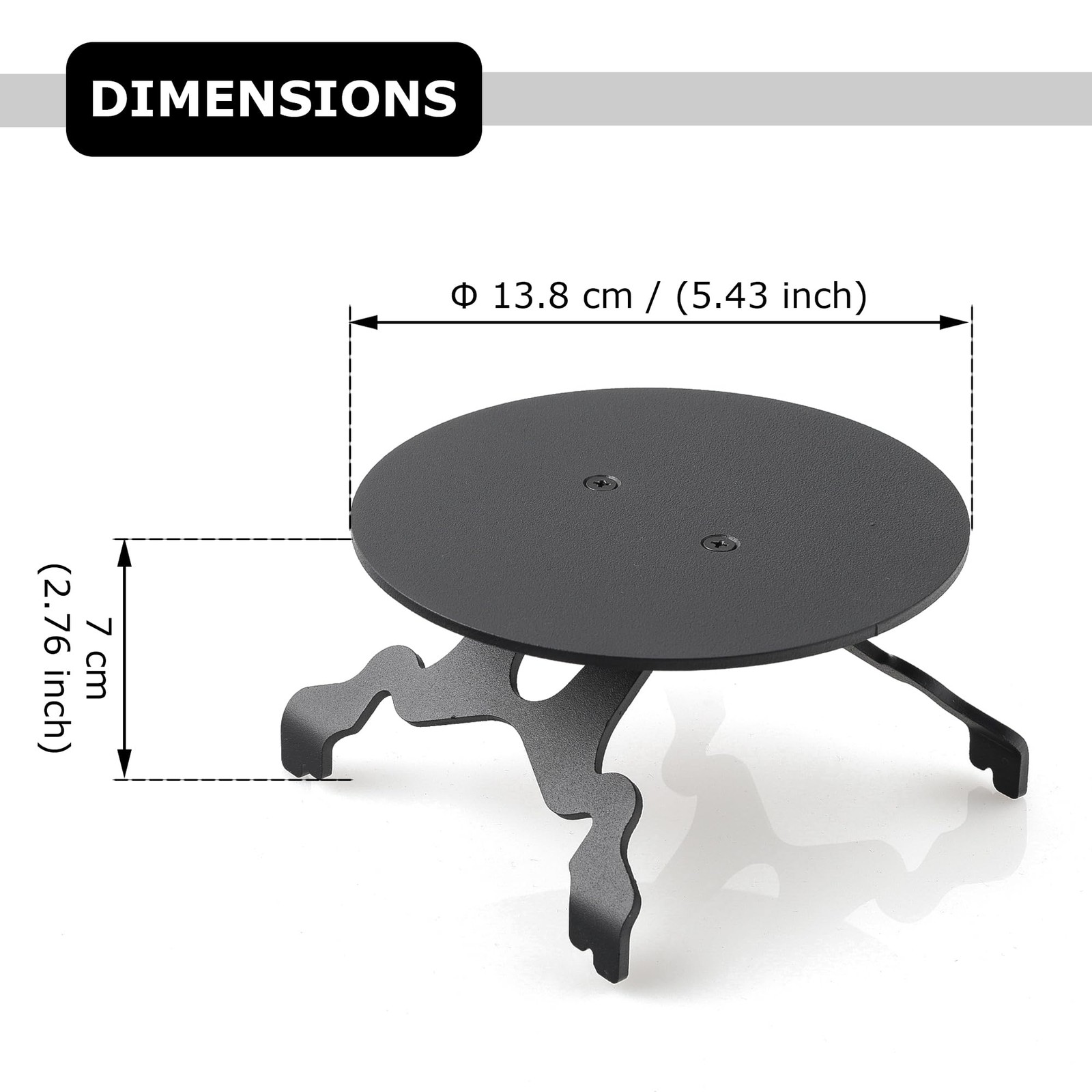 Multi-Functional Metal Stand for Desktop Black Sand Effect Speaker Desktop Sp...