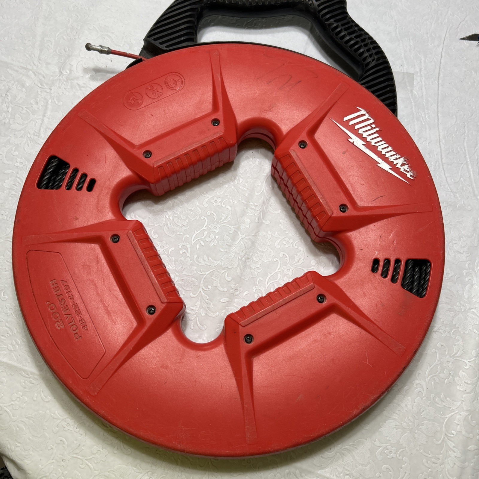 Milwaukee 48-22-4197 Fish Tape 200ft - Red Tools Used Polyester