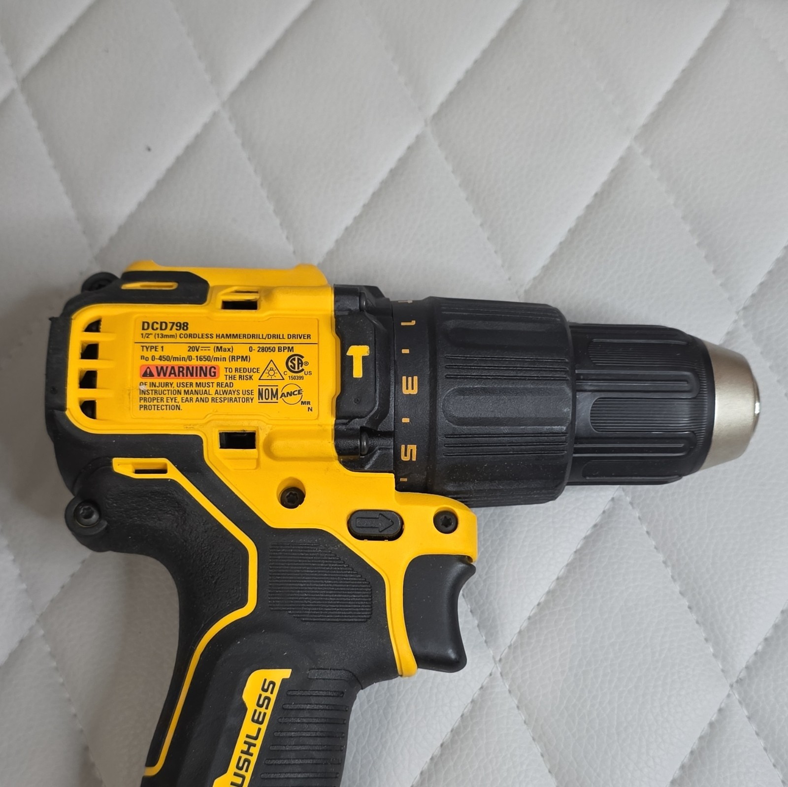 DEWALT DCD798 20V MAX Brushless Keyless Drill/Driver Tool Only Open Box